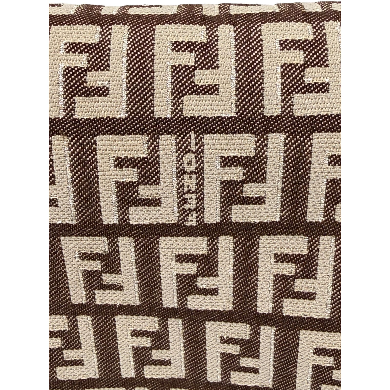 Fendi Fendi Zucchino Fabric and Leather Mama Baguette Bag Size ONE SIZE - 3 Thumbnail