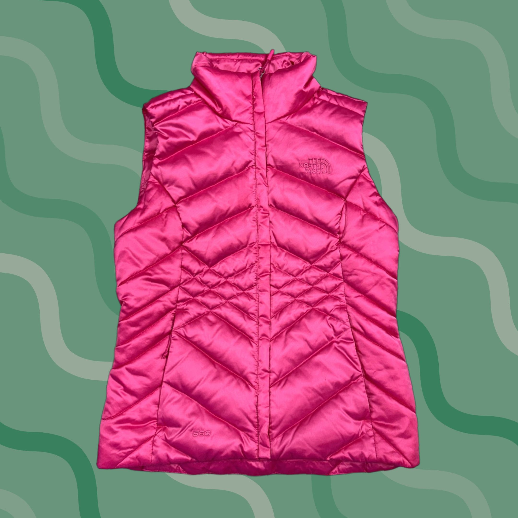 The North Face The North Face Vest Womens XS Pink 550 Down Quilted Puffer Insulated Outdoor Vest Womens XS Pink Quilted Down Insulated Puffer Outdoor Size XS / US 0-2 / IT 36-38 - 1 Thumbnail