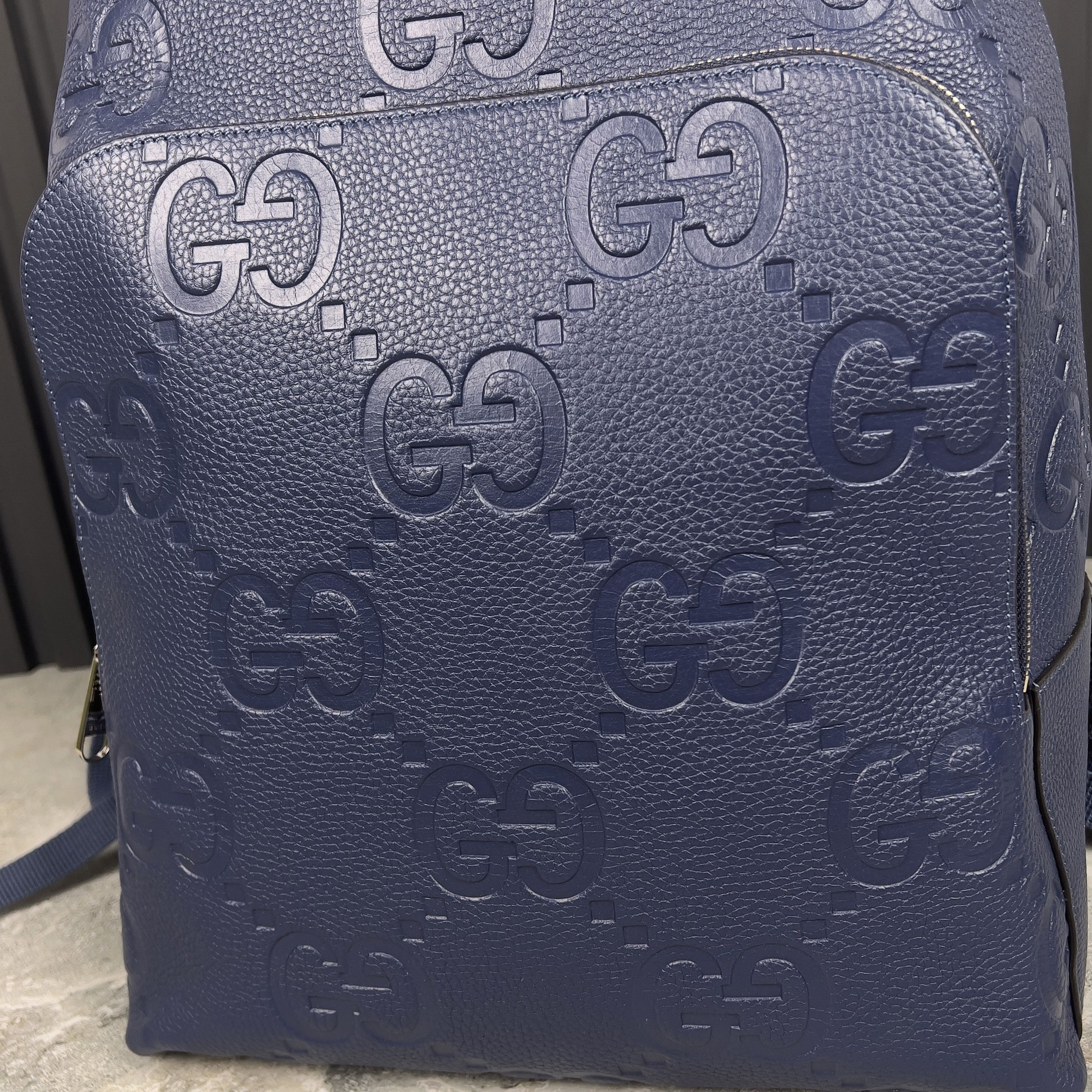 Gucci RRP $3550 Gucci Medium Jumbo GG Backpack Grain Leather Size ONE SIZE - 10 Thumbnail