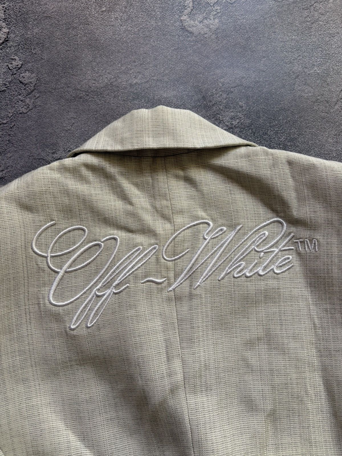 Off-White OFF-WHITE Luxury Embroidered Big Logo Zip Up Blazer Dress Size S / US 4 / IT 40 - 2 Thumbnail