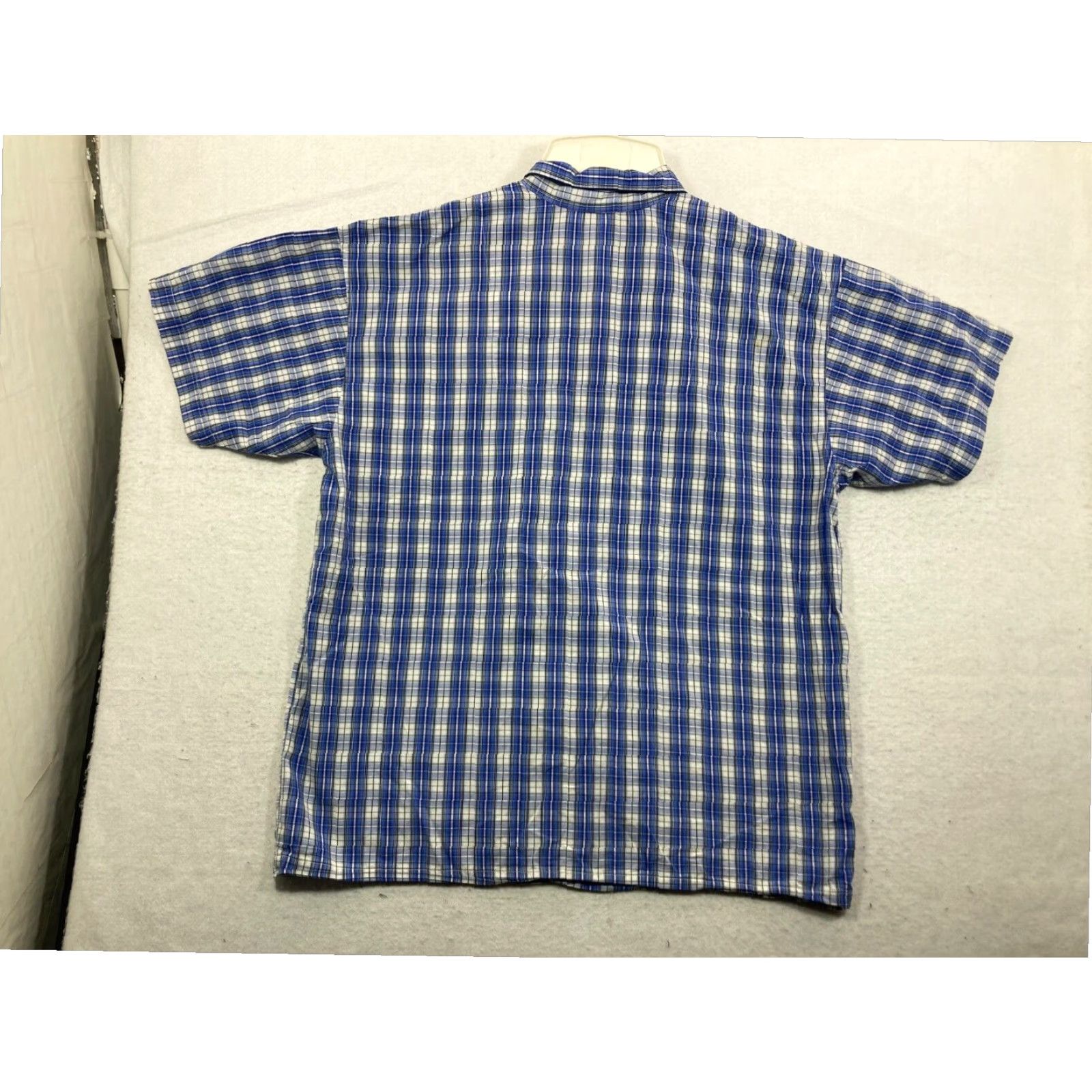 Ralph Lauren Ralph Lauren Mens Large Blue Plaid Shirt Short Sleeve Size US L / EU 52-54 / 3 - 4 Thumbnail