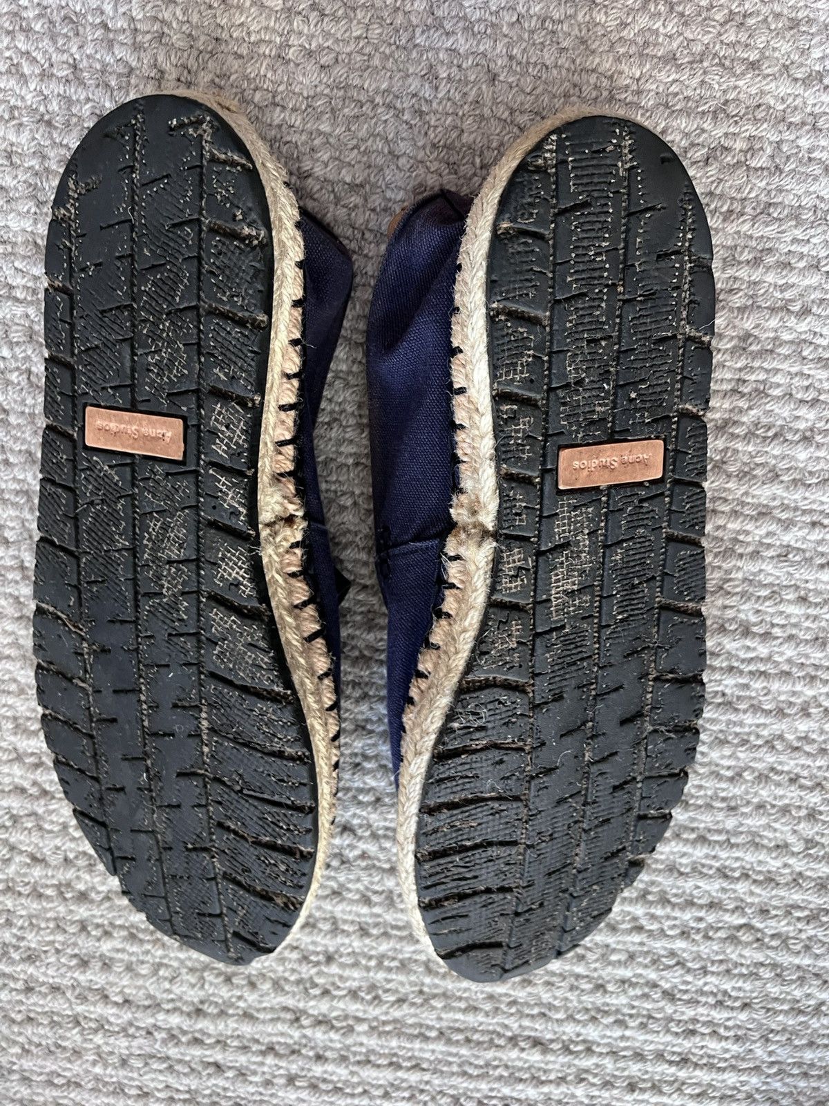 Acne Studios Acne Studios Blue Canvas Juan Espadrilles Size US 12 / EU 45 - 8 Thumbnail