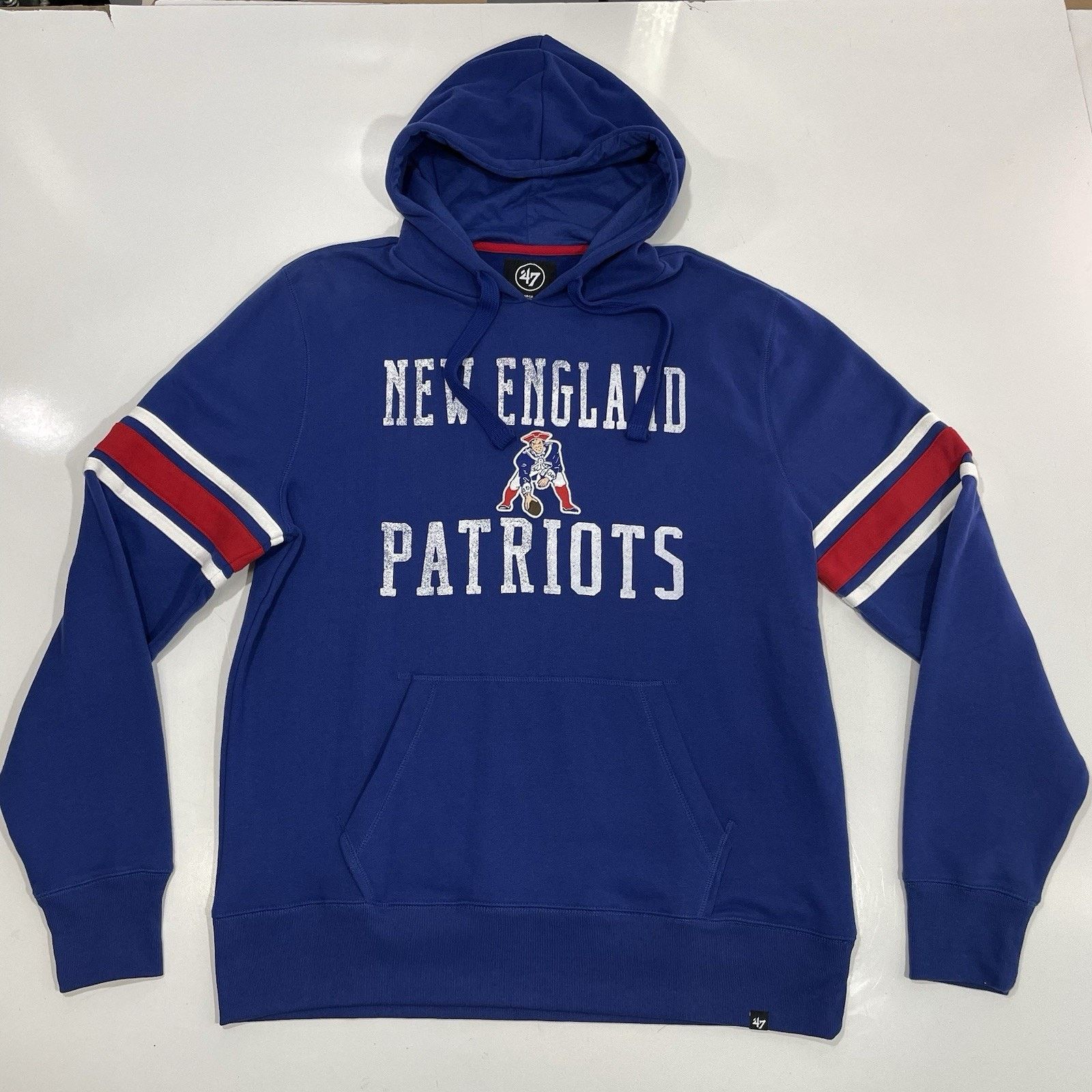 47 Brand 47 Brand New England Patroits Men's Large Blue Hoodie NFL Size US L / EU 52-54 / 3 - 1 Thumbnail