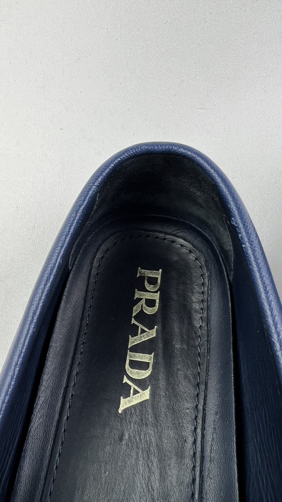 Prada PRADA Loafers Leather Saffiano Drivers Moccasins Shoes Logo Size US 9.5 / EU 42-43 - 20 Thumbnail