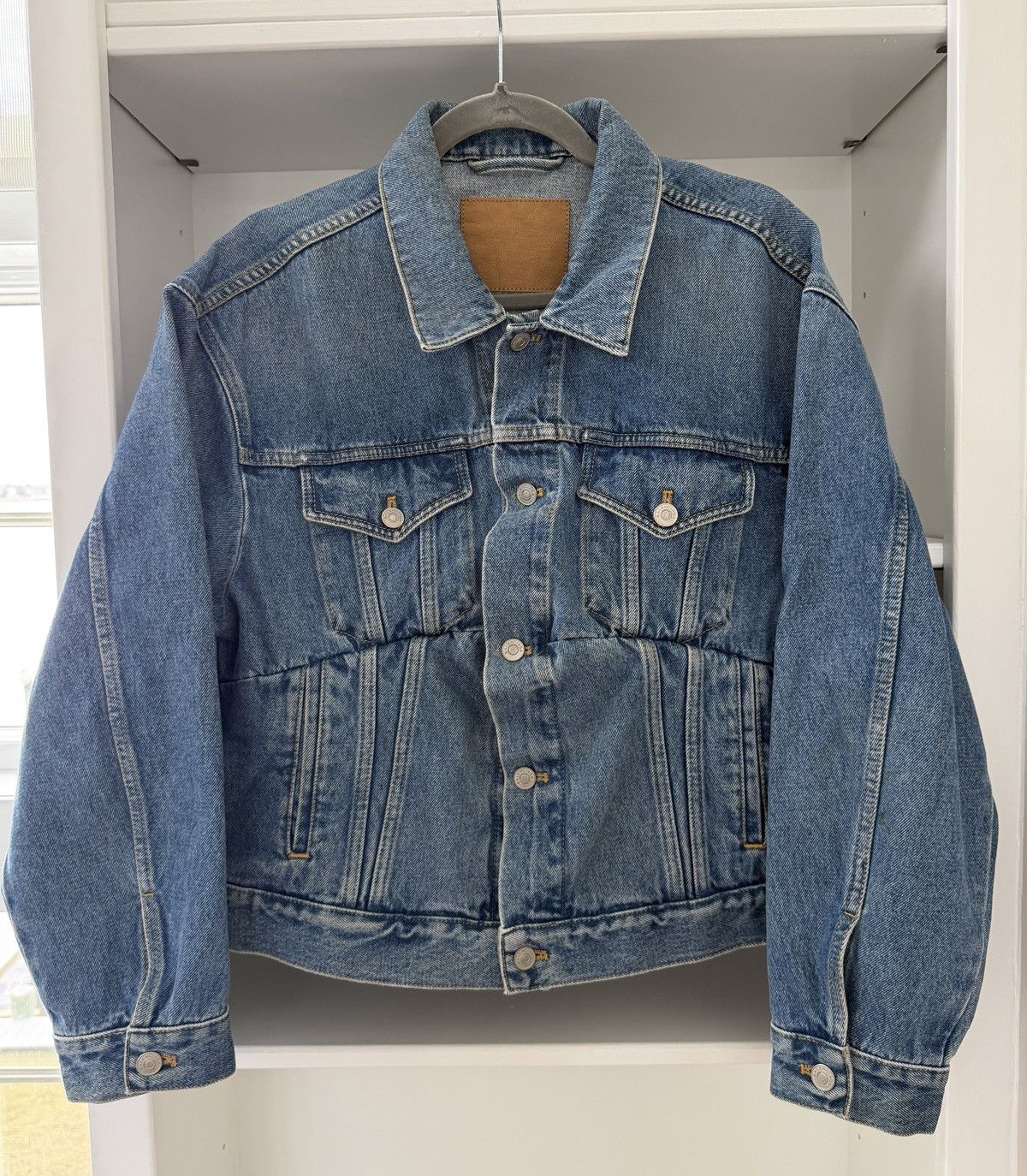 Balenciaga Balenciaga Swing Denim Jacket Size US S / EU 44-46 / 1 - 1 Thumbnail