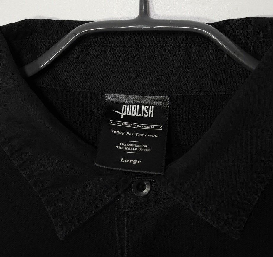 Publish Publish Long Sleeve Rugby Polo Shirt Mens Sz L Size US L / EU 52-54 / 3 - 8 Thumbnail