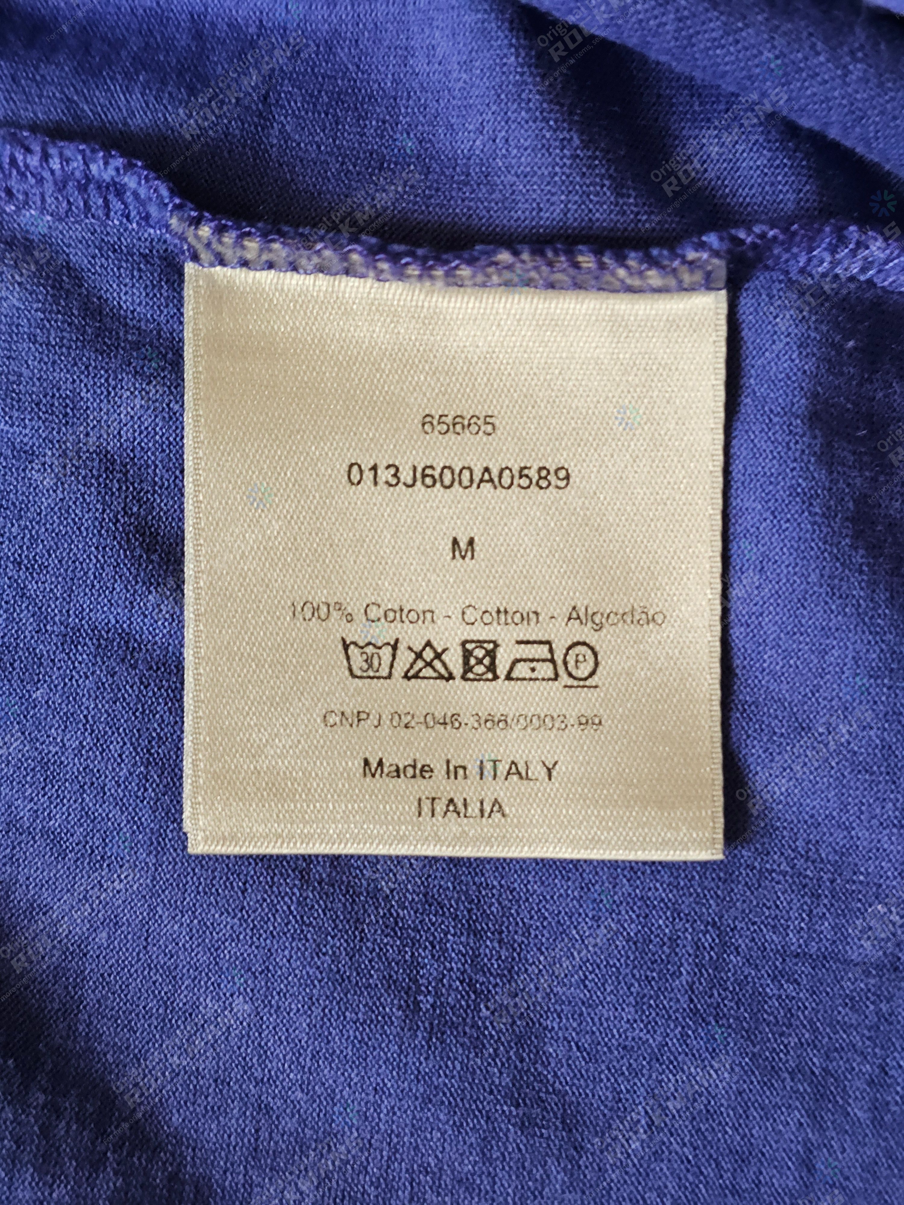 Dior Dior Homme Blue CD Icon Embroidered Size M Size US M / EU 48-50 / 2 - 5 Thumbnail
