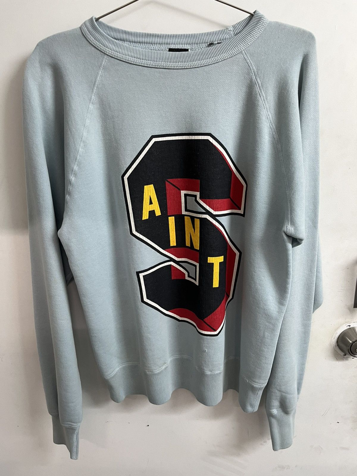 Saint Michael Saint Michael Saint Tear Crewneck Blue Size US S / EU 44-46 / 1 - 1 Thumbnail