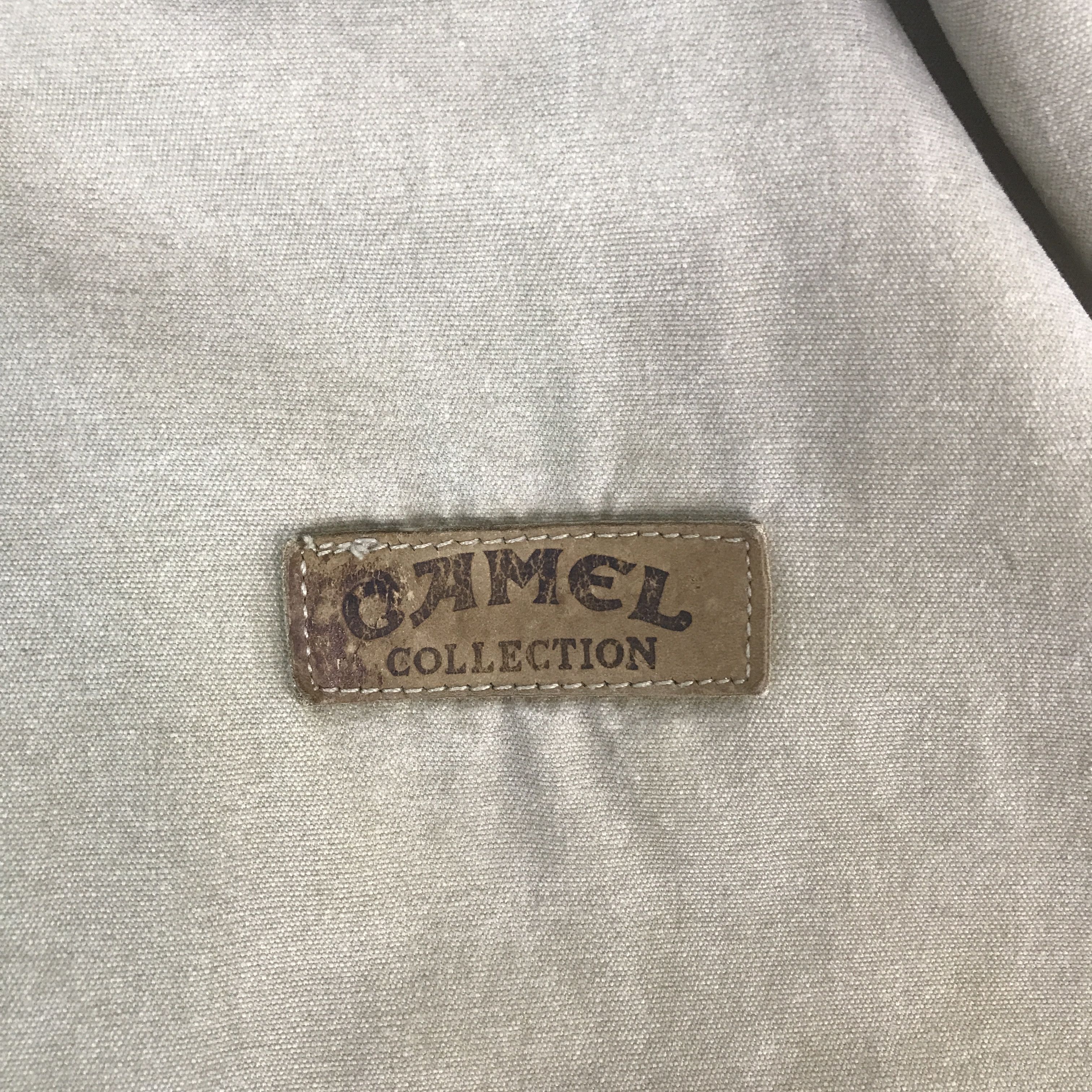 Camel Vintage Camel collection Leather Collar Brown jacket K67B6 Size US L / EU 52-54 / 3 - 9 Thumbnail