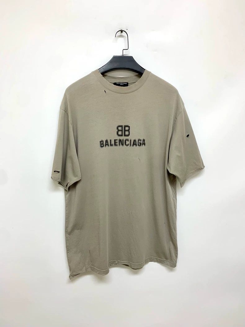 Balenciaga Balenciaga Grey Short Sleeve T-shirt Size XXS Size US XXS / EU 40 - 1 Thumbnail