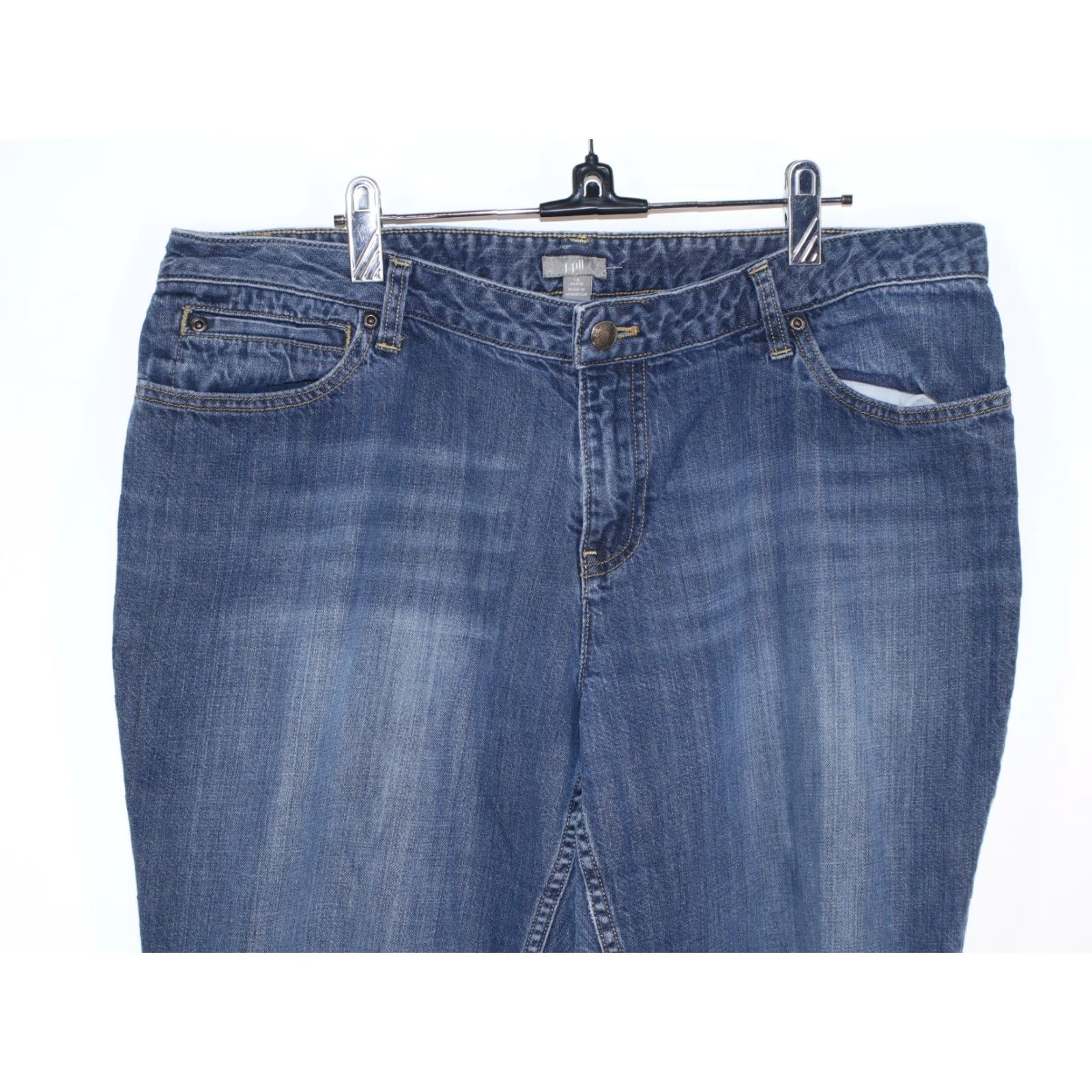 Vintage Hill Boot Cut Jeans Med Wash Blue 16P 36X26 Jeggings Short Women's Size 36" / US 14 / IT 50 - 3 Thumbnail