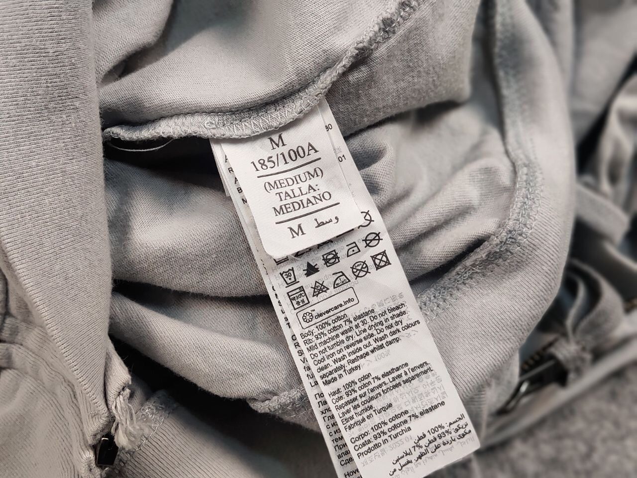Allsaints Allsaints Brace Full Zip Light BlueGray Hoodie Vintage Style Size US M / EU 48-50 / 2 - 18 Thumbnail