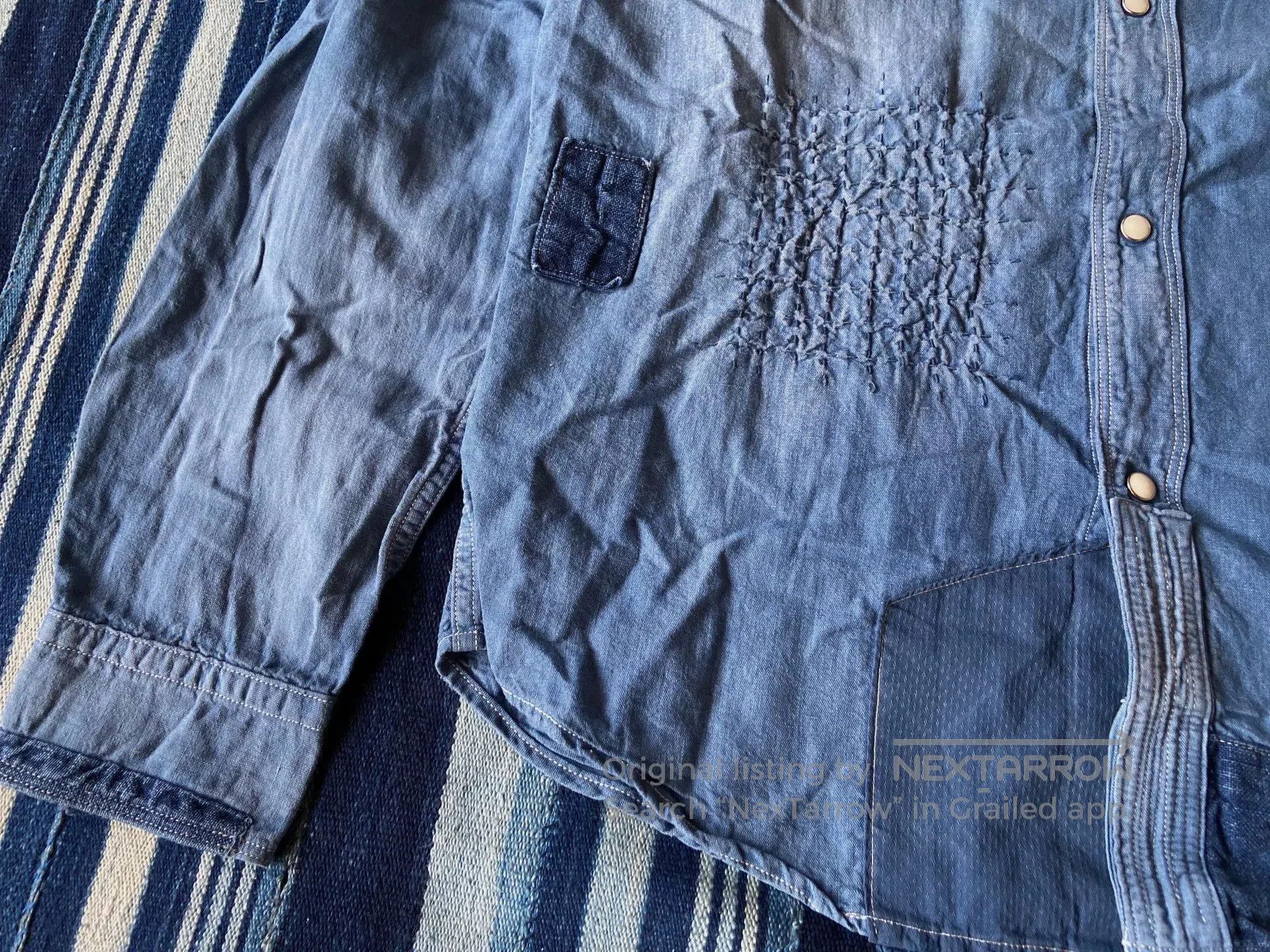 FDMTL fdmtl patchwork denim shirt 5yr wash. Size US L / EU 52-54 / 3 - 5 Thumbnail