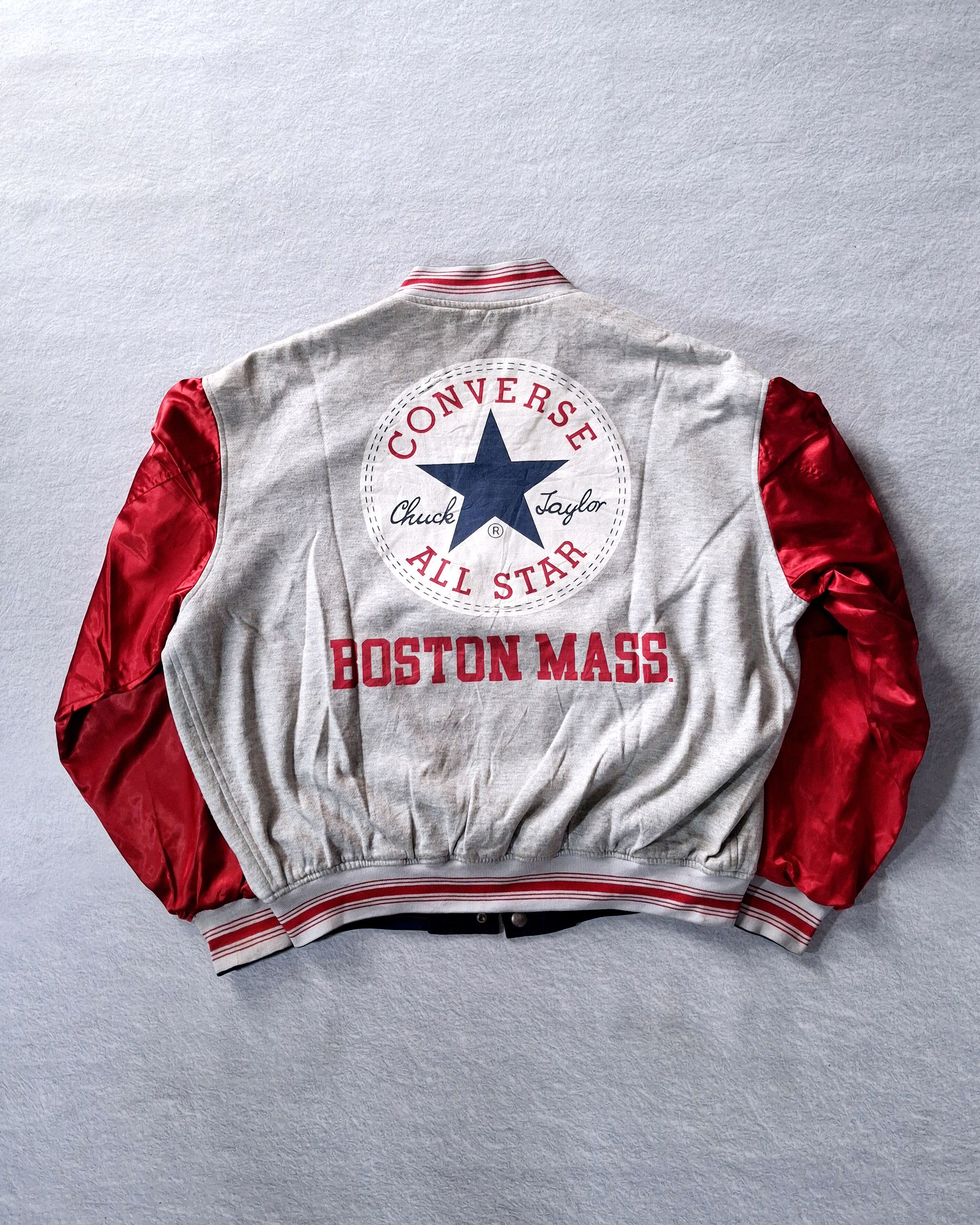 Converse CONVERSE NYLON SLEEVE VARSITY BUTTON JACKET REVERSIBLE Size US XL / EU 56 / 4 - 9 Thumbnail