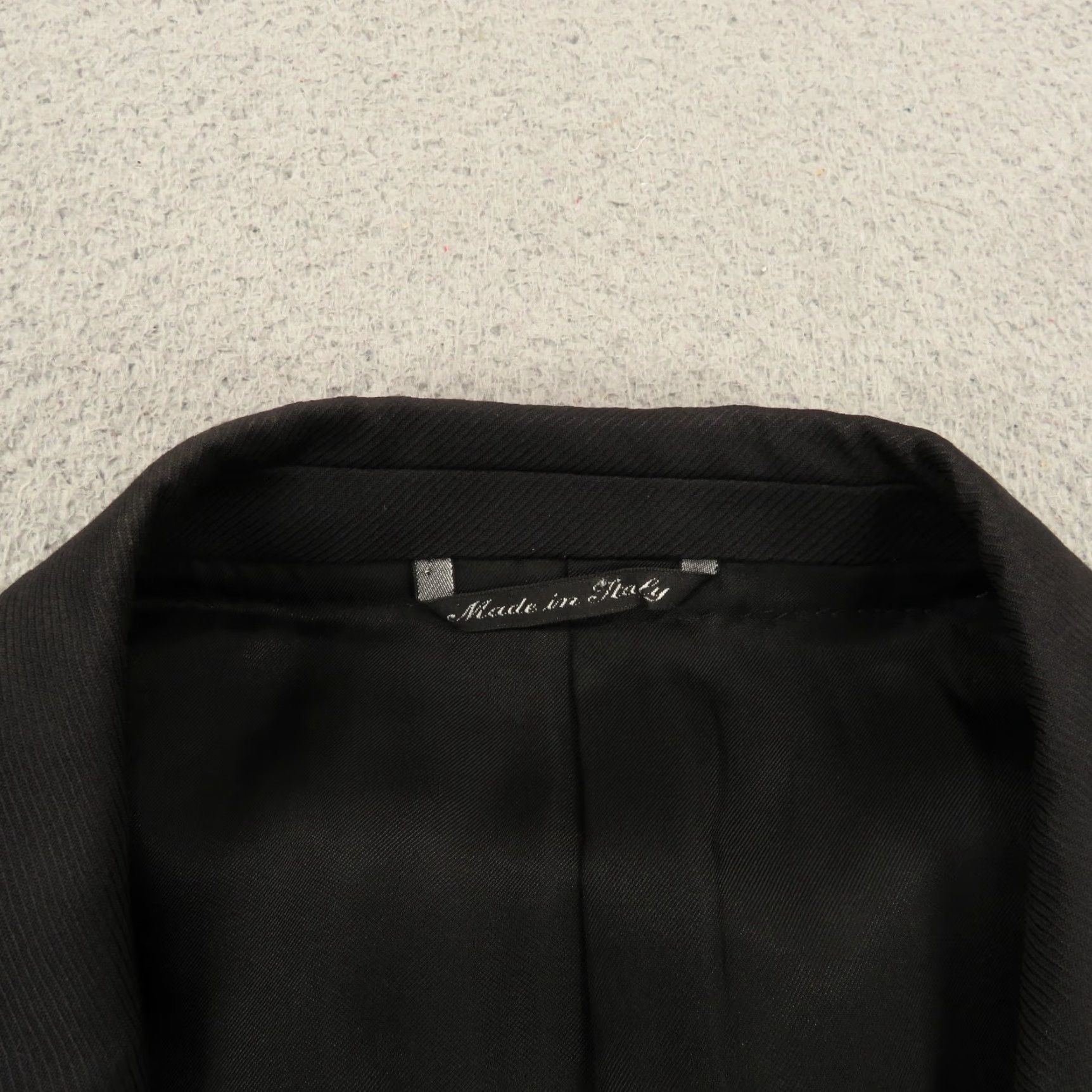 Canali Canali Blazer Jacket Wool Black 46R Three-Button Notch Lapel Regular Single-Breasted Vintage? No. (Remove N/A) Size 46R - 6 Thumbnail