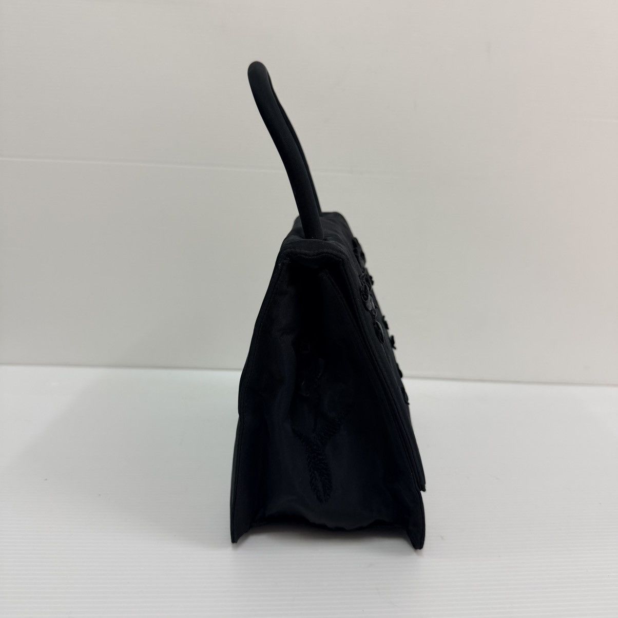 Prada Prada Nylon Black Top Handle Dinner Bag Size ONE SIZE - 3 Thumbnail