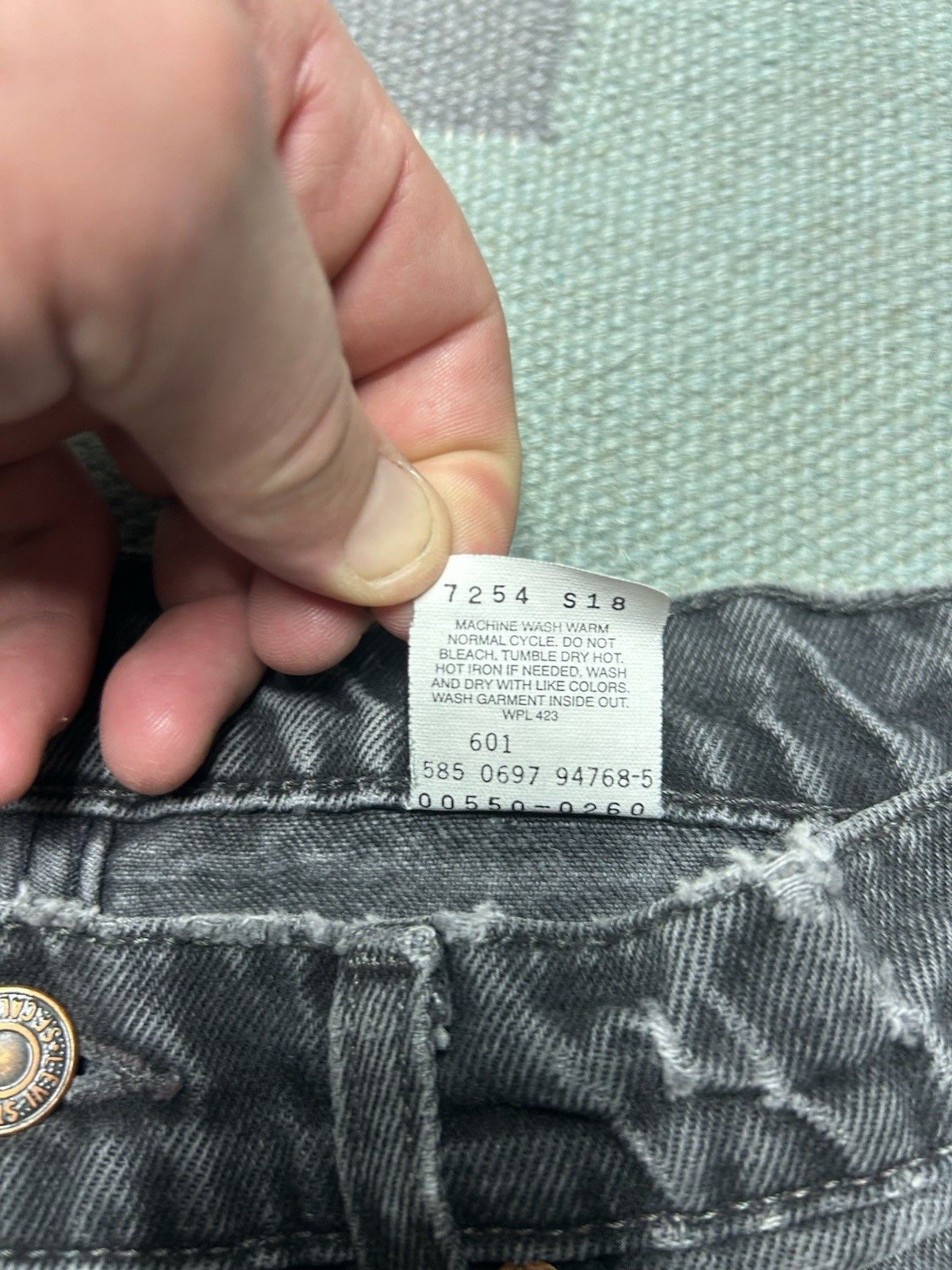 Vintage 90s Levis 550 jeans relaxed faded distress skater USA 30x31 Size US 30 / EU 46 - 11 Thumbnail