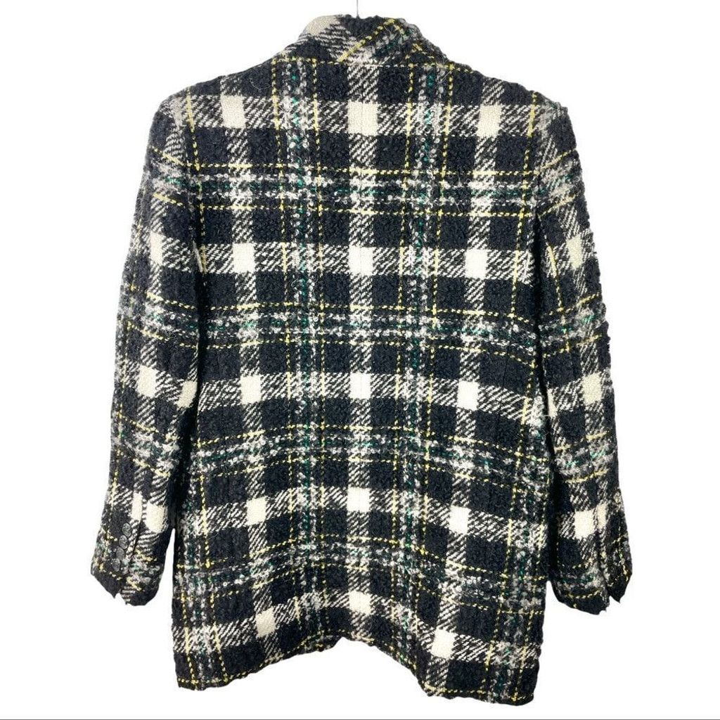 Veronica Beard New Veronica Beard Black Crispin Plaid Wool Coat US 6 Size M / US 6-8 / IT 42-44 - 3 Thumbnail
