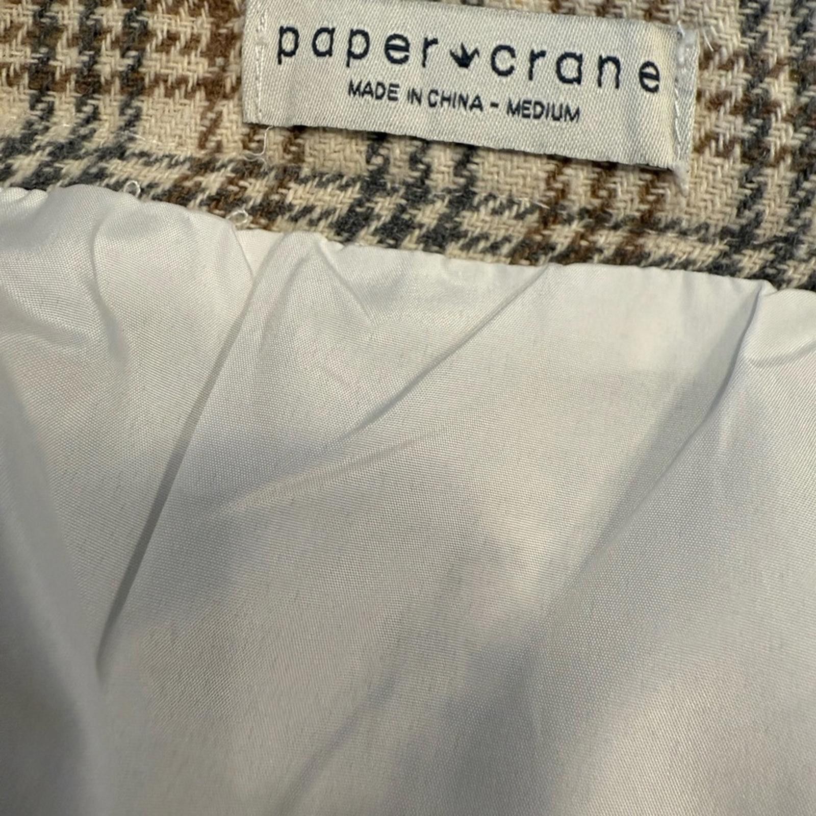 Other Pepper Crane houndstooth plaid mini skirt SZ M Size 32" / US 10 / IT 46 - 5 Thumbnail