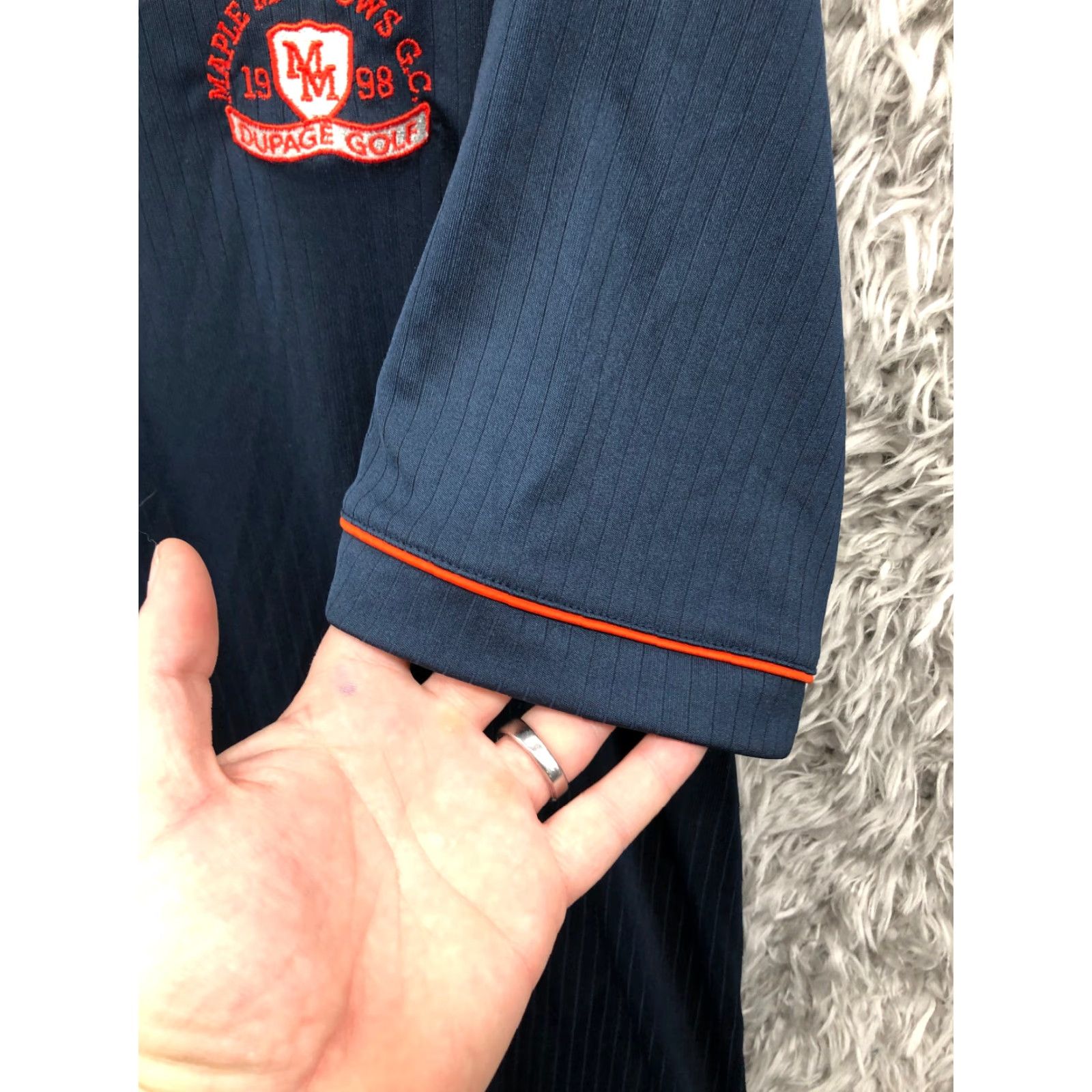 Vintage Antigua Polo Shirt Men's XL Pullover Embroidered Maple Meadows GC Blue Polo Short Sleeve Golf Shirt Mens XL Embroidered Antigua Polo Size US XL / EU 56 / 4 - 6 Thumbnail