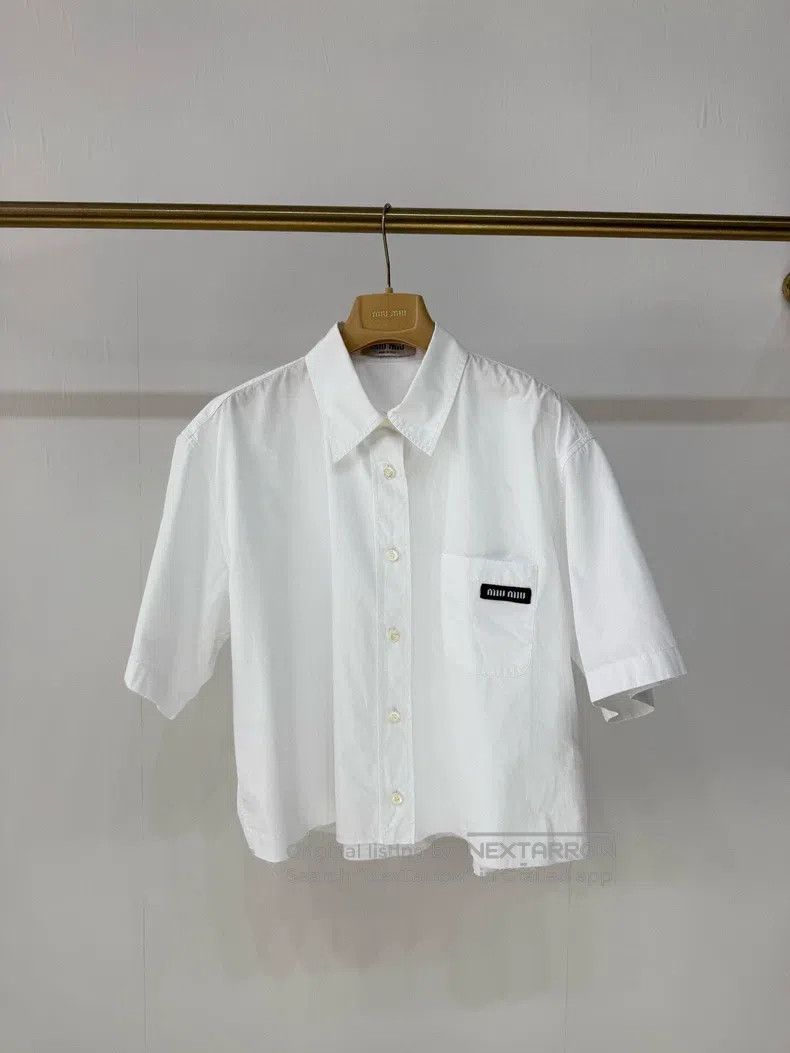 Miu Miu Miu Miu 44 College style letter shirt Size XL / US 12-14 / IT 48-50 - 1 Thumbnail