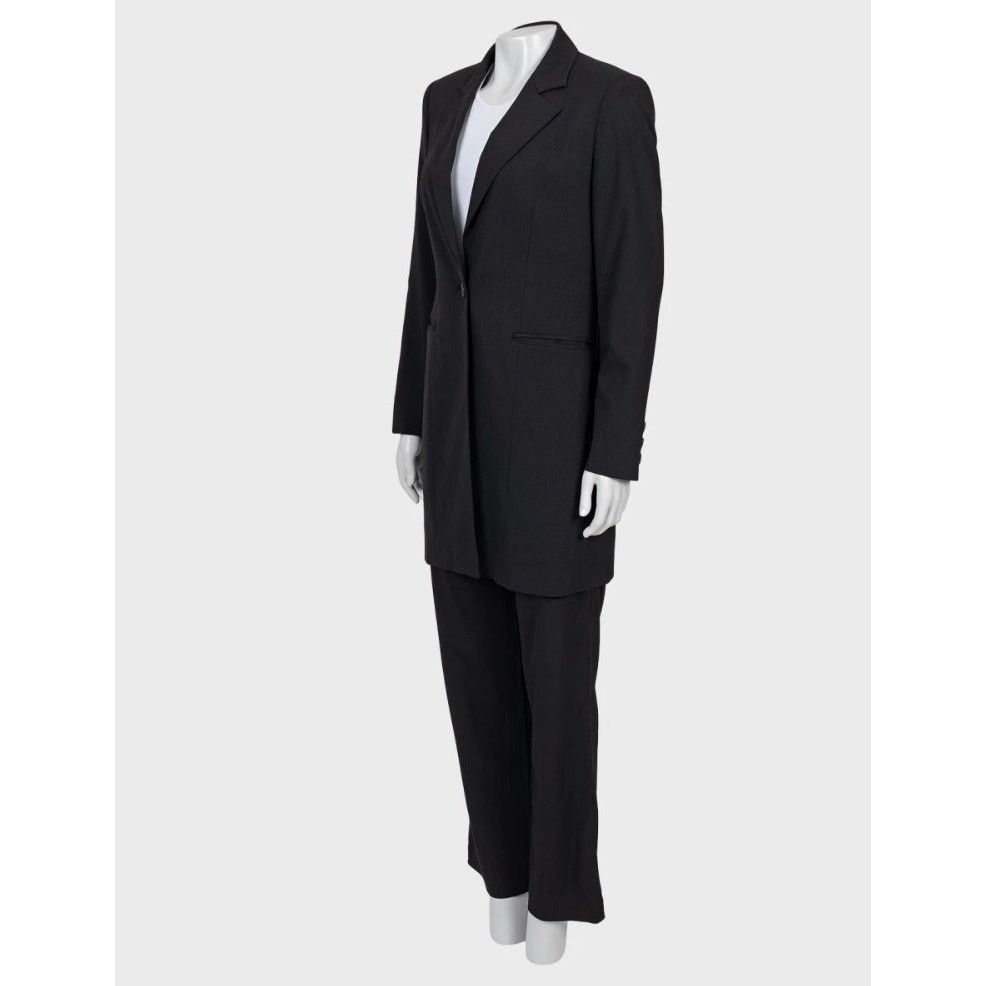 Gianfranco Ferre Gianfranco Ferre Black Striped Wool Suit Sz.42/L Size M / US 6-8 / IT 42-44 - 2 Thumbnail