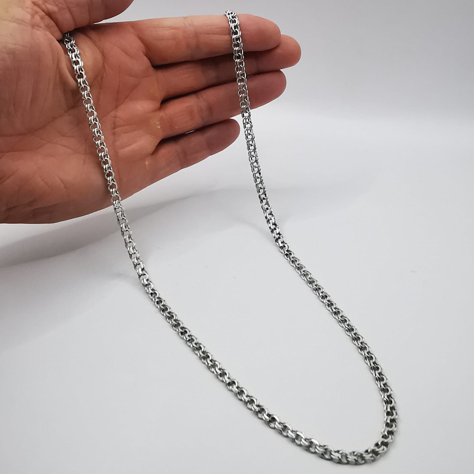 Sterling Silver Vintage Jewelry Chain, 925 Sterling Silver, Signed 27,23g Size ONE SIZE - 7 Thumbnail
