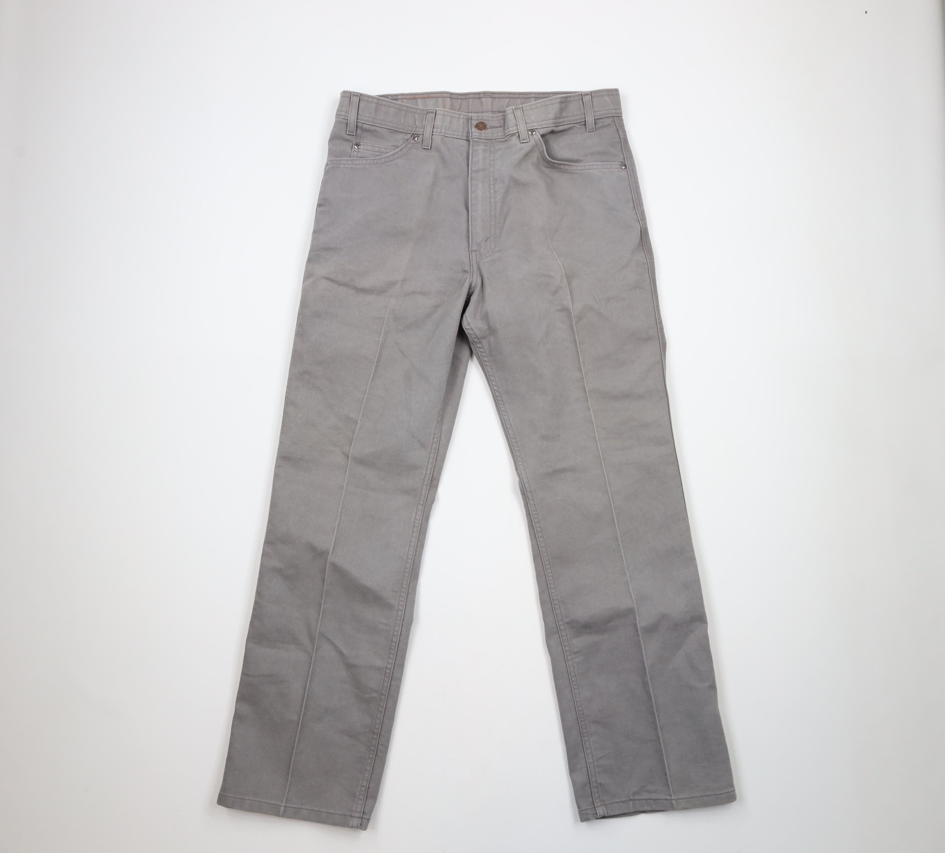 Levi's × Vintage Vintage 90s Levis Cotton Twill Flared Wide Leg Jeans Gray Size US 34 / EU 50 - 1 Thumbnail