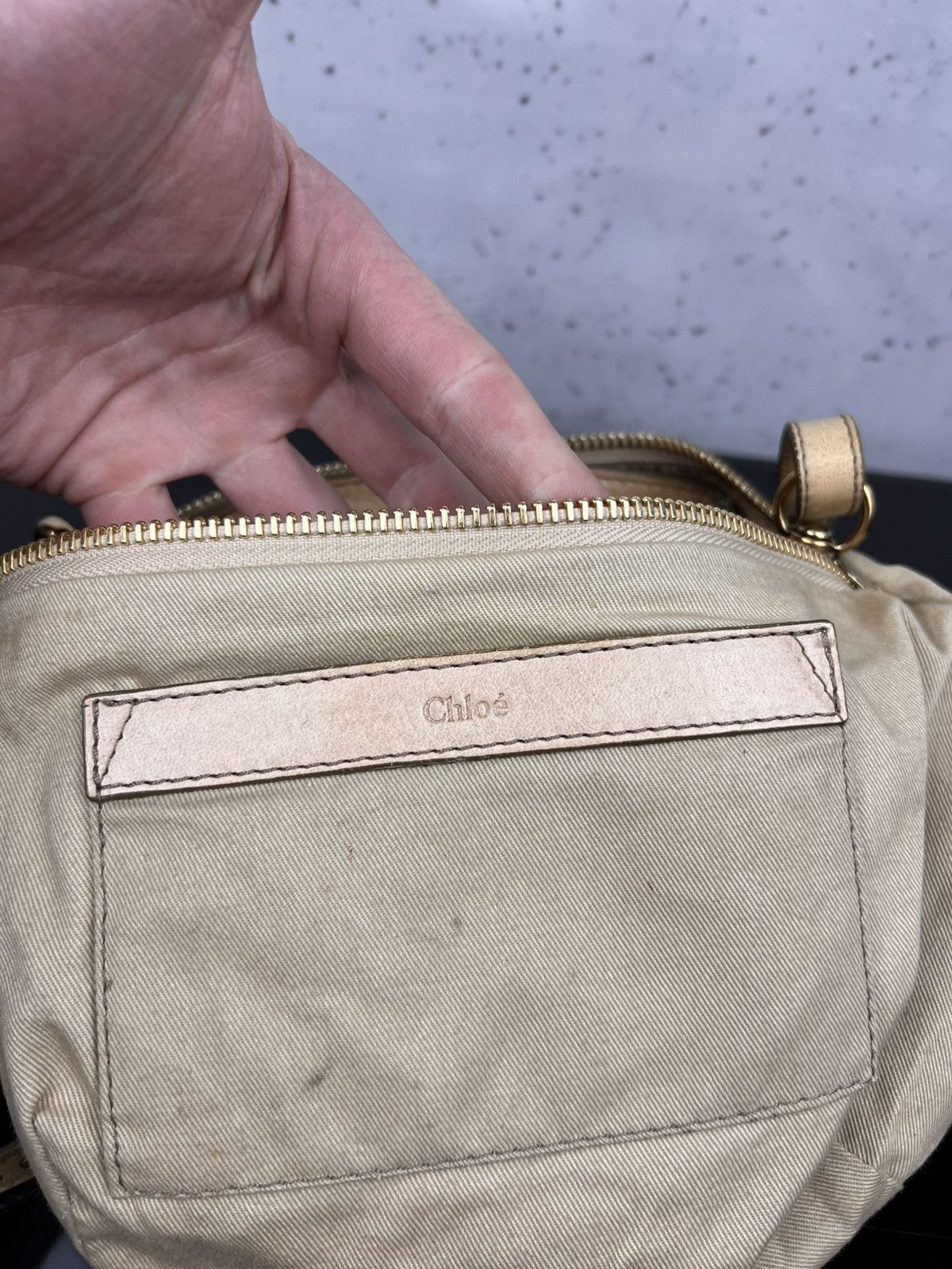 Chloe Authentic Chloé Ethel Small Satchel Bag Tan Lambskin Leather Size ONE SIZE - 13 Thumbnail