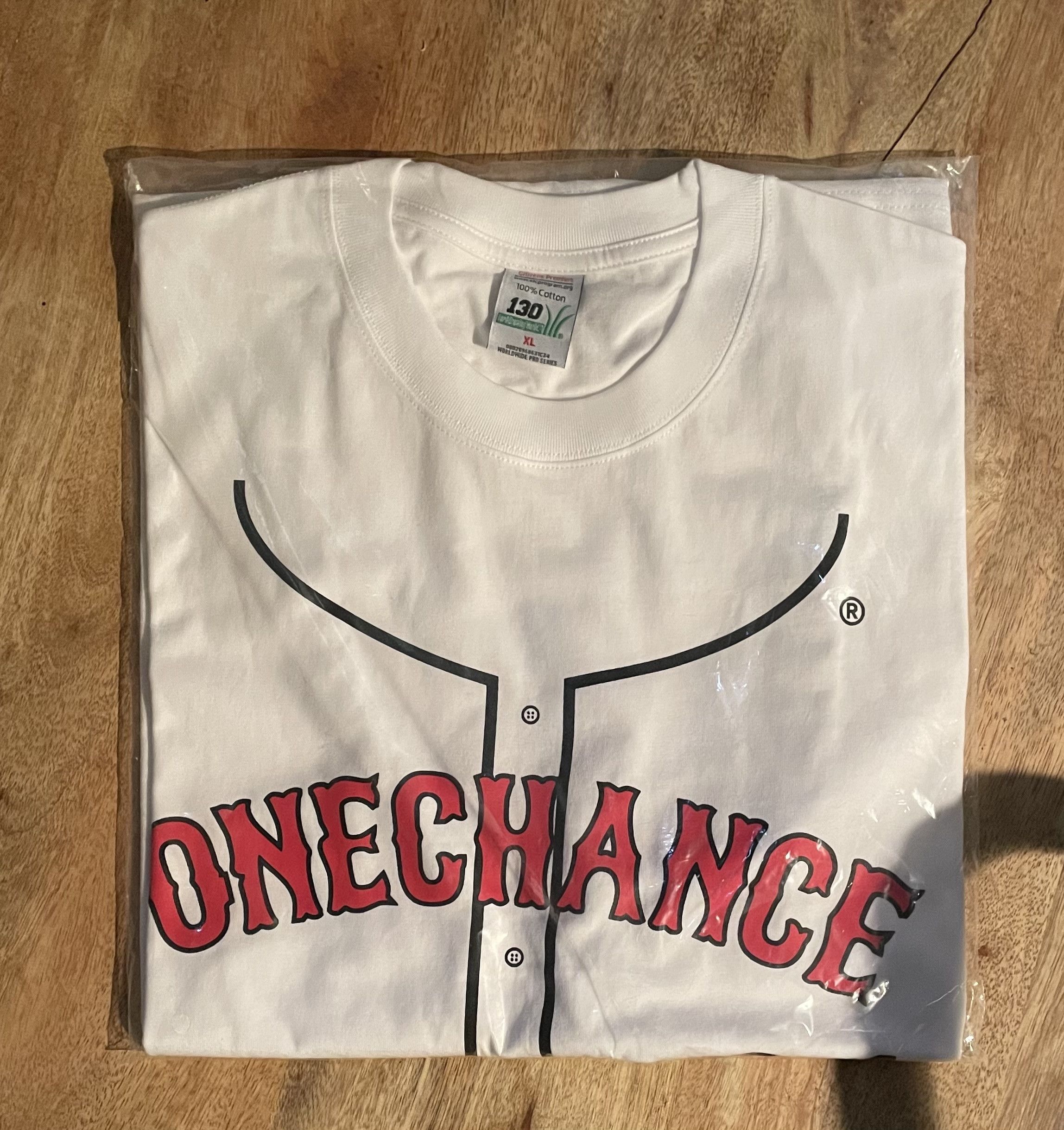 130 World 1c 130 - One Chance Baseball t shirt jersey Size US XL / EU 56 / 4 - 1 Thumbnail