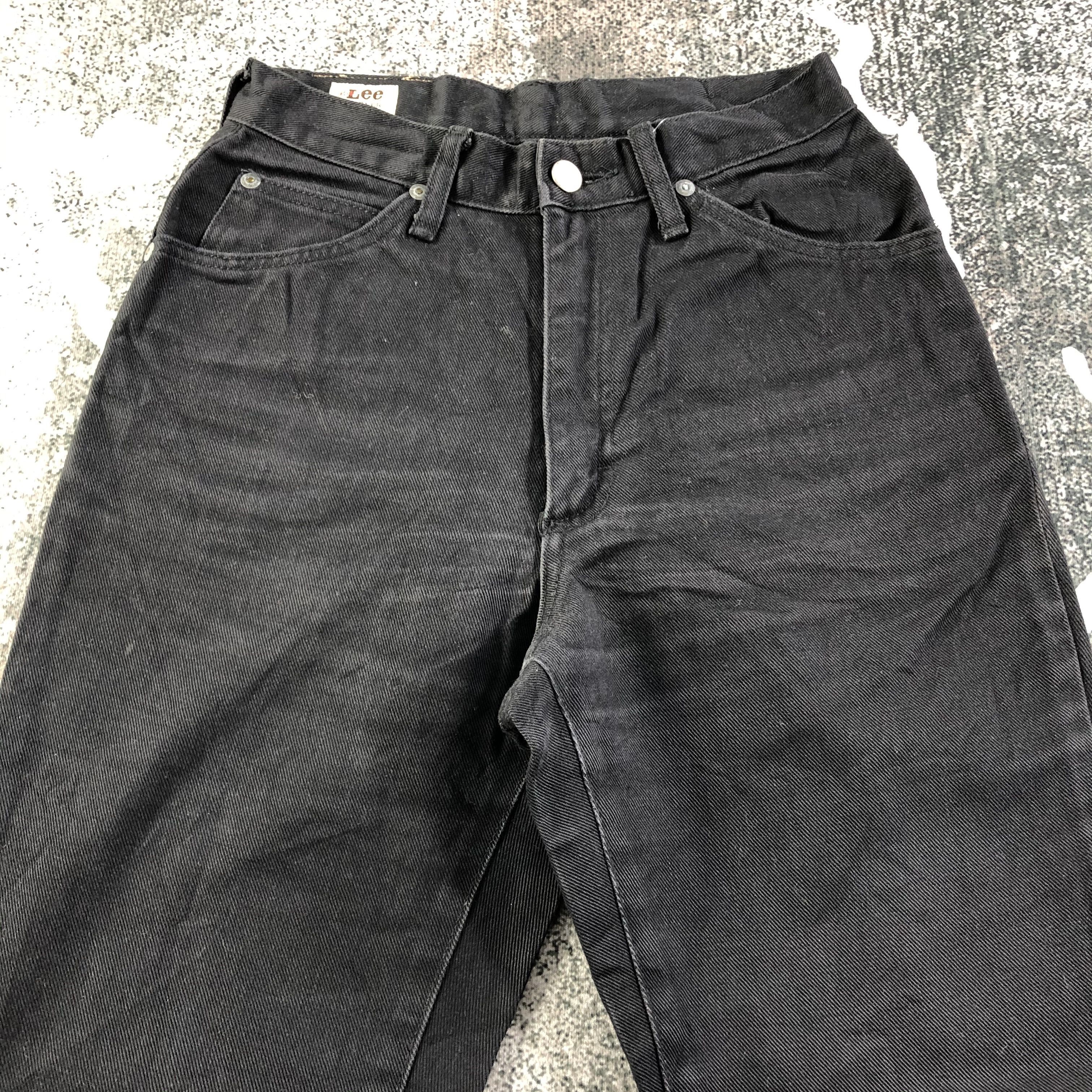 Lee Vintage Lee Riders Jeans High Waist Black Denim KJ1731 Size 25" / US 0 / IT 36 - 3 Thumbnail