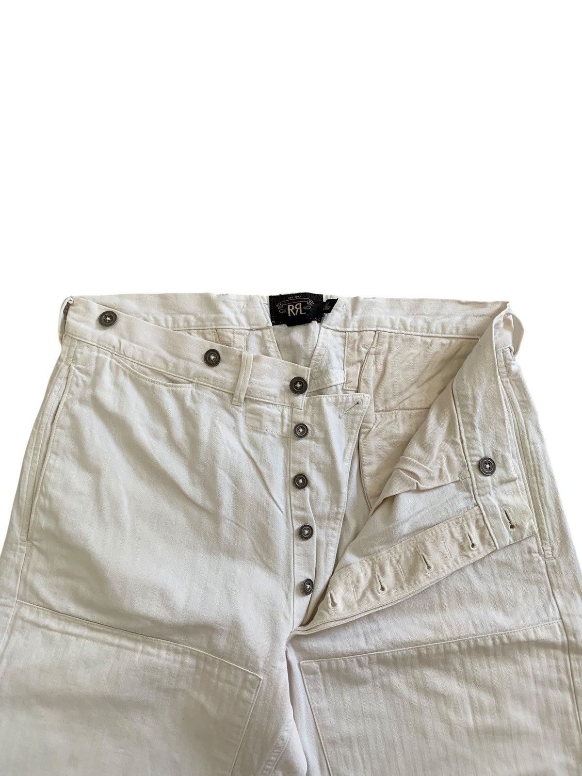 RRL Ralph Lauren RRL Military Double Knee HBT Buckle Back Pants Size US 34 / EU 50 - 4 Thumbnail
