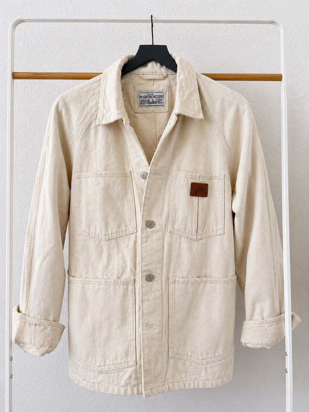 Other Maden Uncle Fu Chore Jacket Beige Workwear Canvas Jacket Size US M / EU 48-50 / 2 - 1 Thumbnail