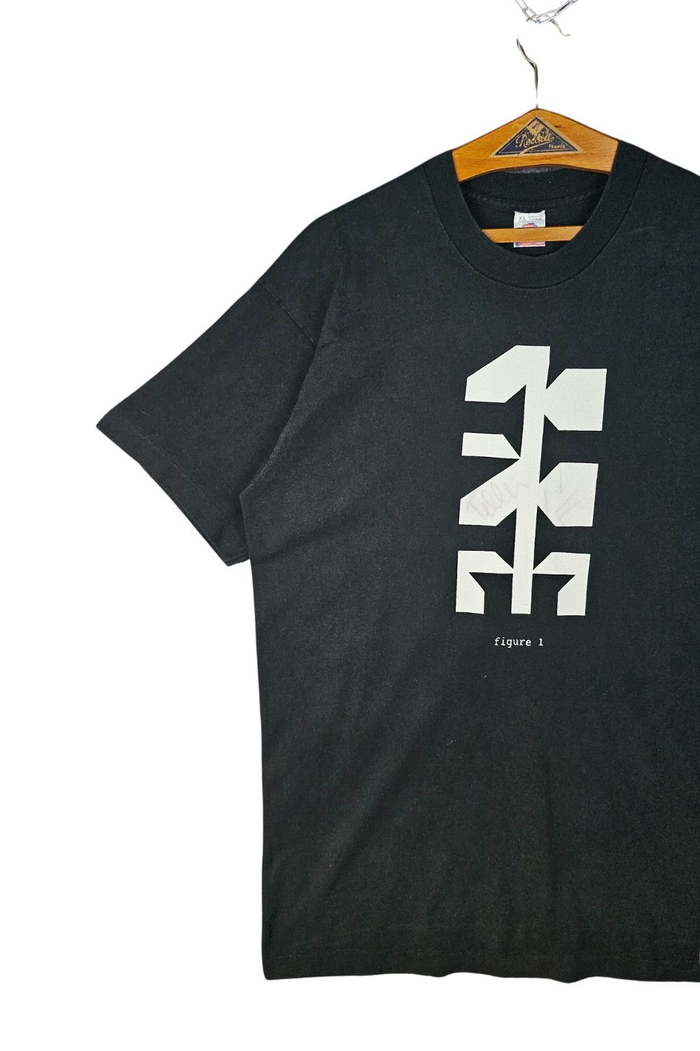 Fruit Of The Loom 1990s Penn & Teller “Figure 1 / Figure 2” Tee - XL - USA Size US XL / EU 56 / 4 - 4 Thumbnail