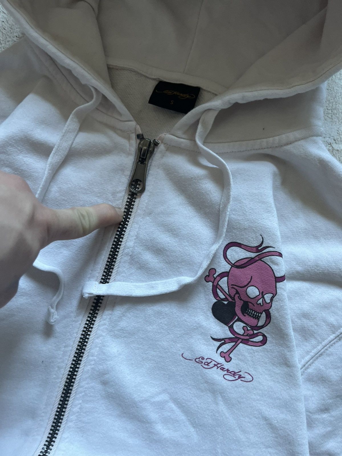 Ed Hardy Ed Hardy Los Angeles Hoodie – Pink Script / Graphic Sleeves Size US M / EU 48-50 / 2 - 6 Thumbnail