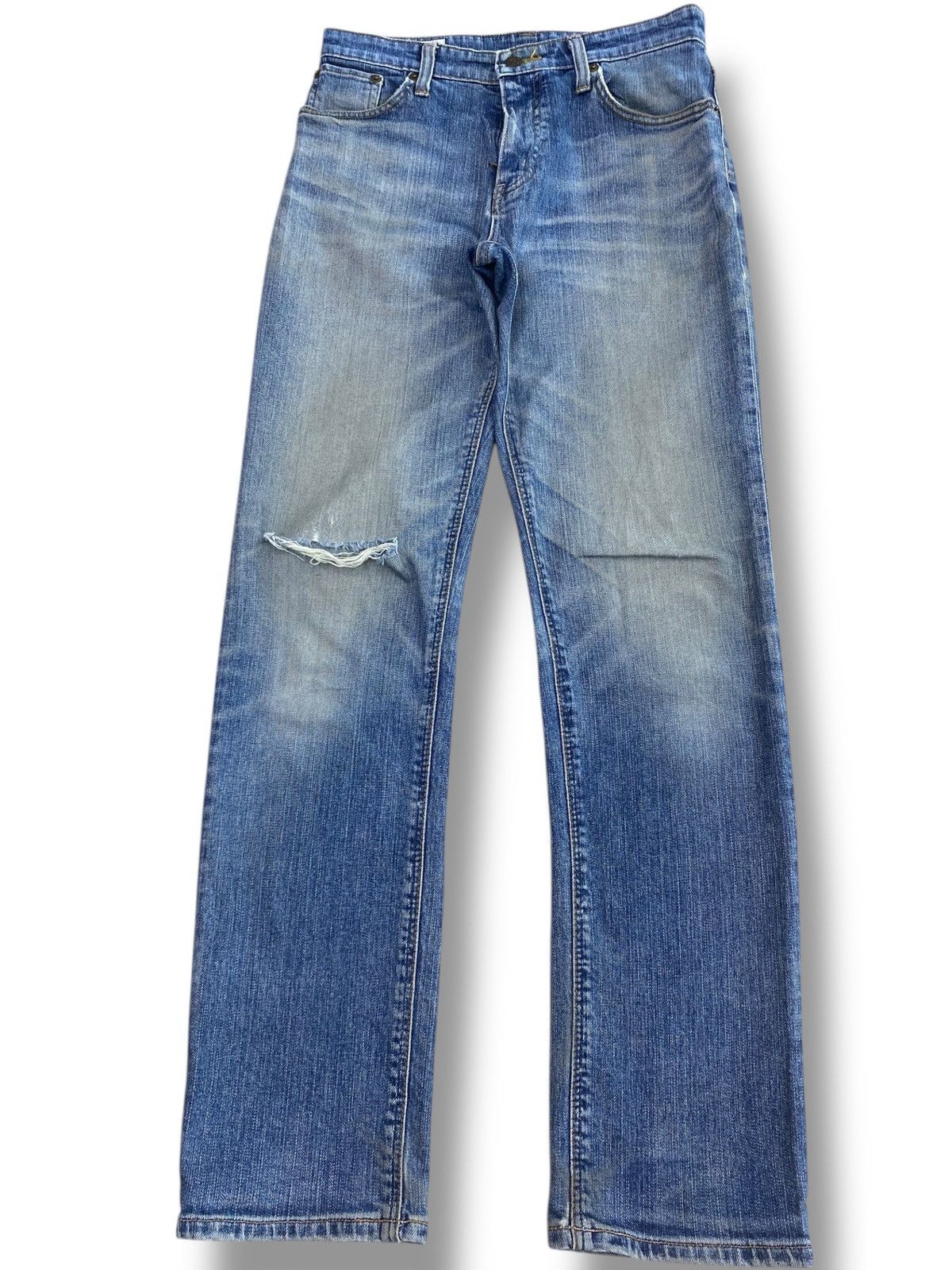 Edwin Edwin 503 Whiskers Faded Wash Style Ripped Jeans Size US 28 / EU 44 - 1 Thumbnail