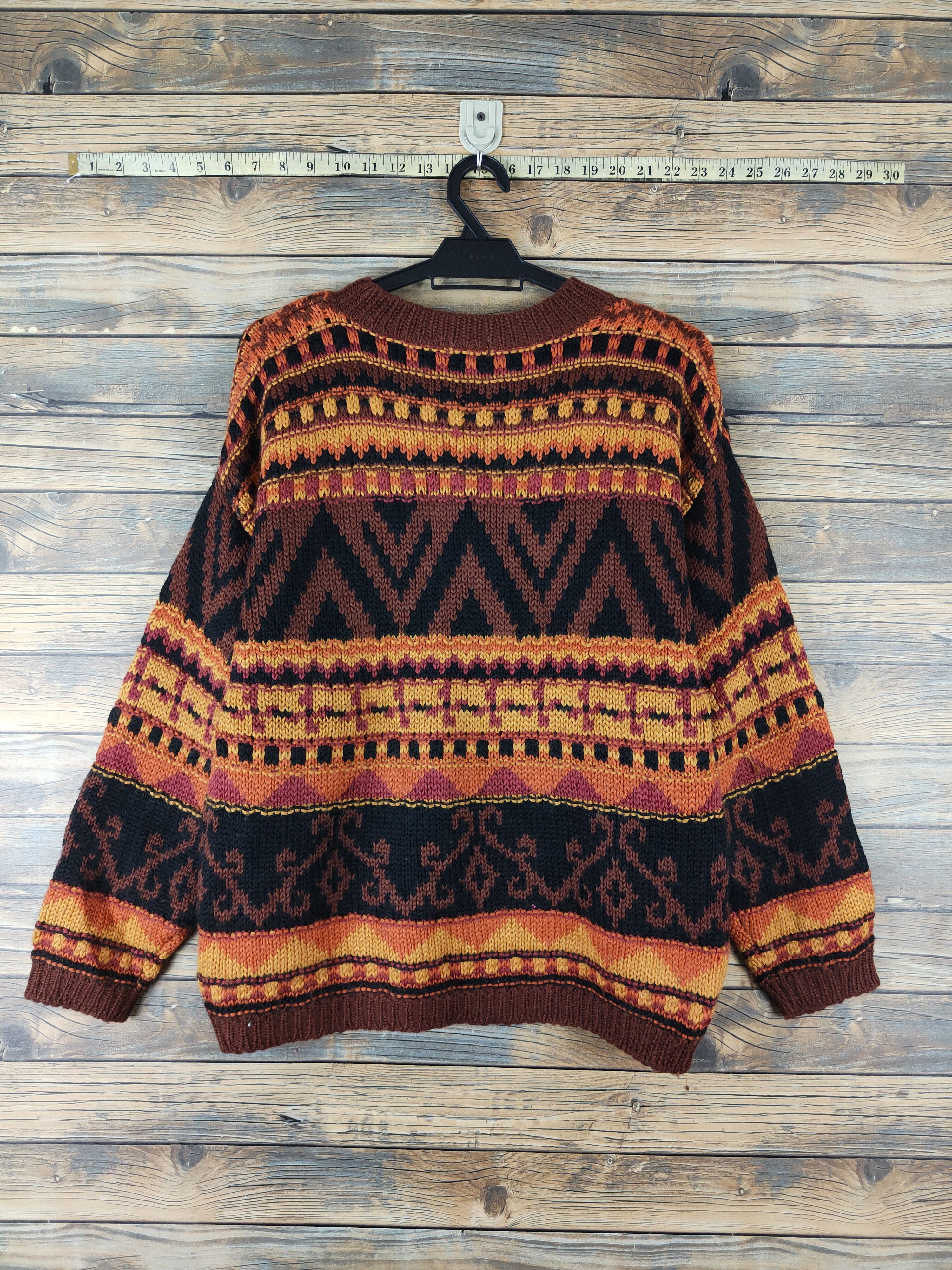 Japanese Brand Together! Brown Orange Knitwear Sweaters #W1540 Size US M / EU 48-50 / 2 - 7 Thumbnail