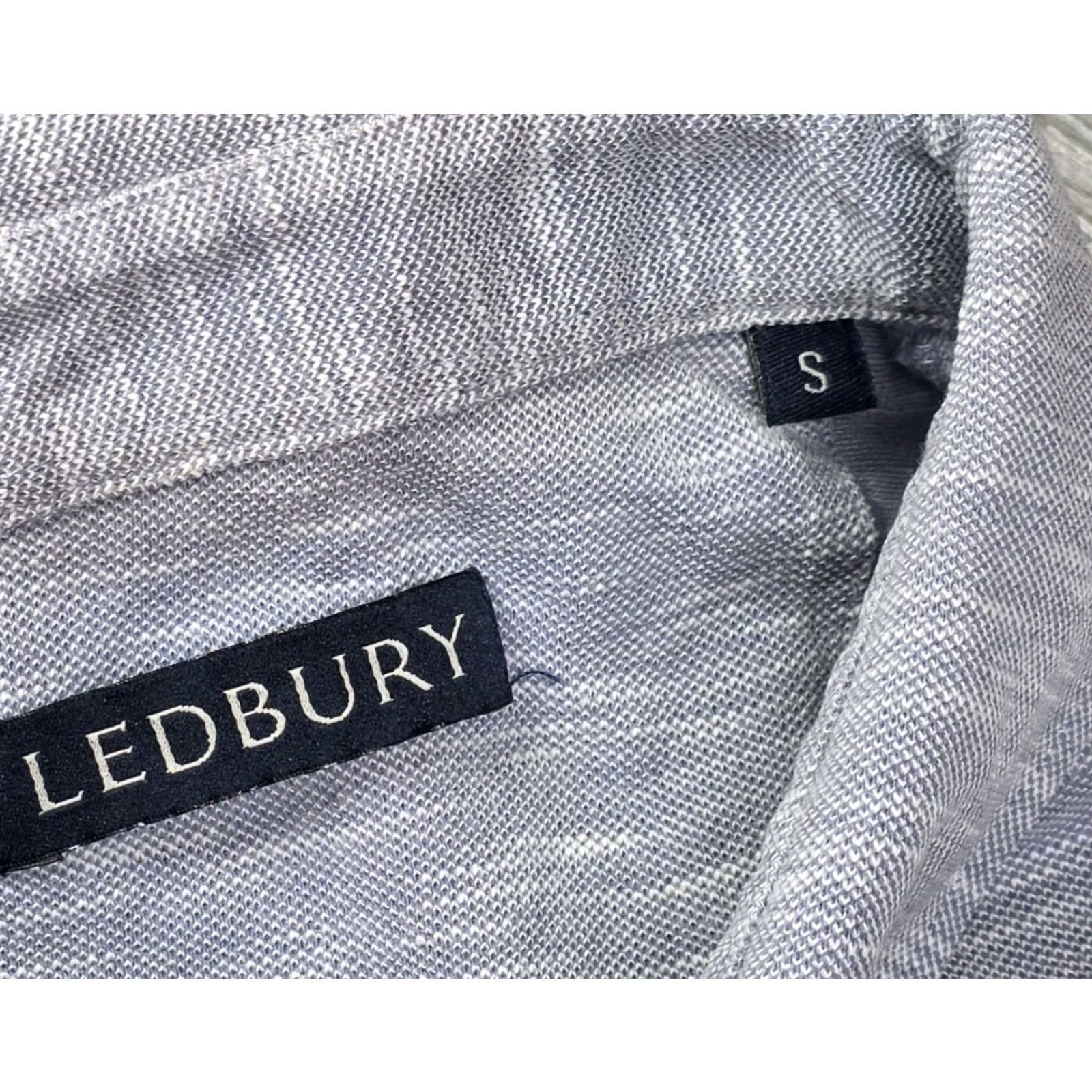 Vintage Ledbury Polo Shirt Men's Light Blue Heathered Short Sleeve Pique Size S Size US S / EU 44-46 / 1 - 5 Thumbnail