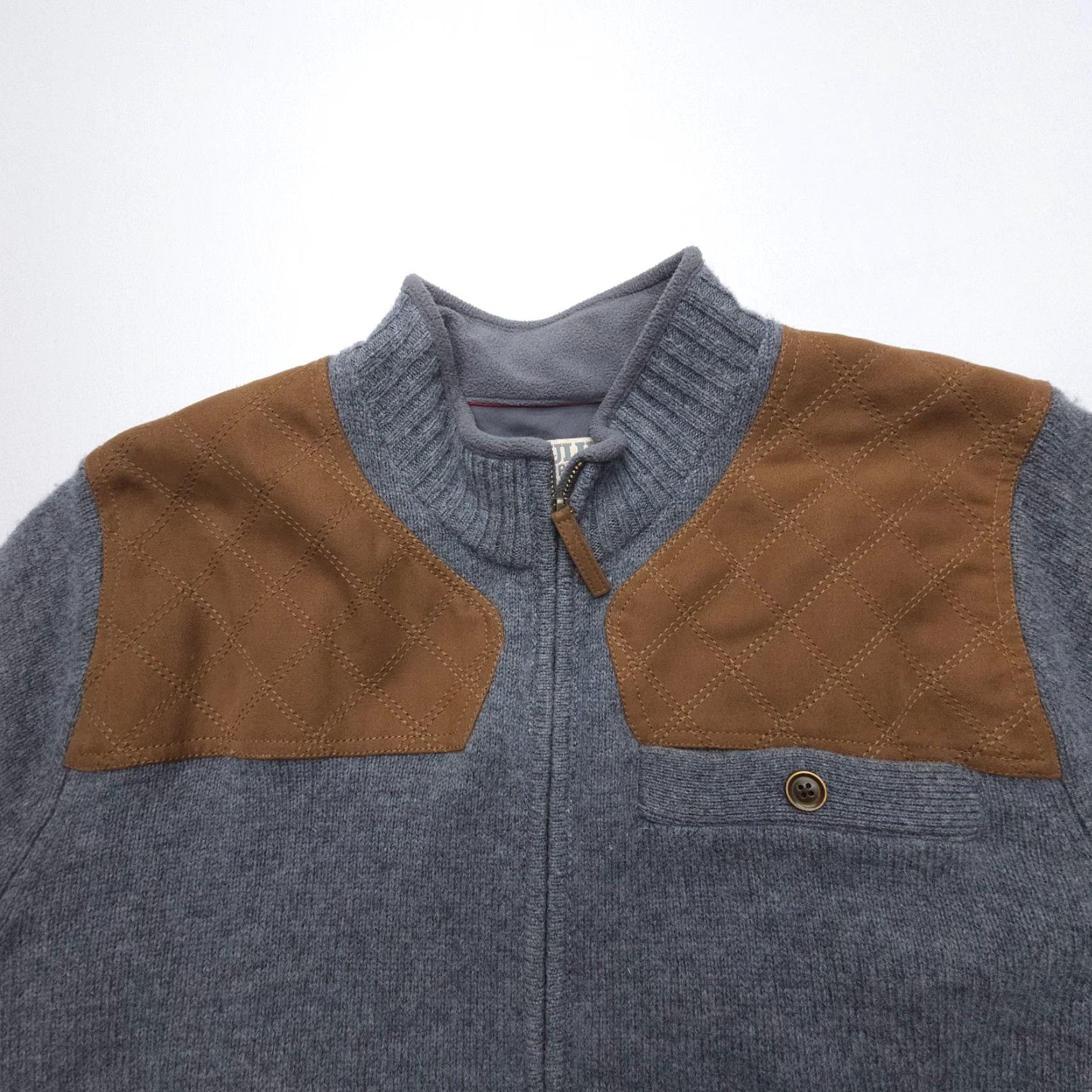 Vintage Duluth Windproof Wool Zip Sweater Mens XL Gray Fisherman Knit Shirt Jacket Bomber Style Regular Layered Knit Windproof Lined USA Outdoor Vintage No Size US XL / EU 56 / 4 - 5 Thumbnail