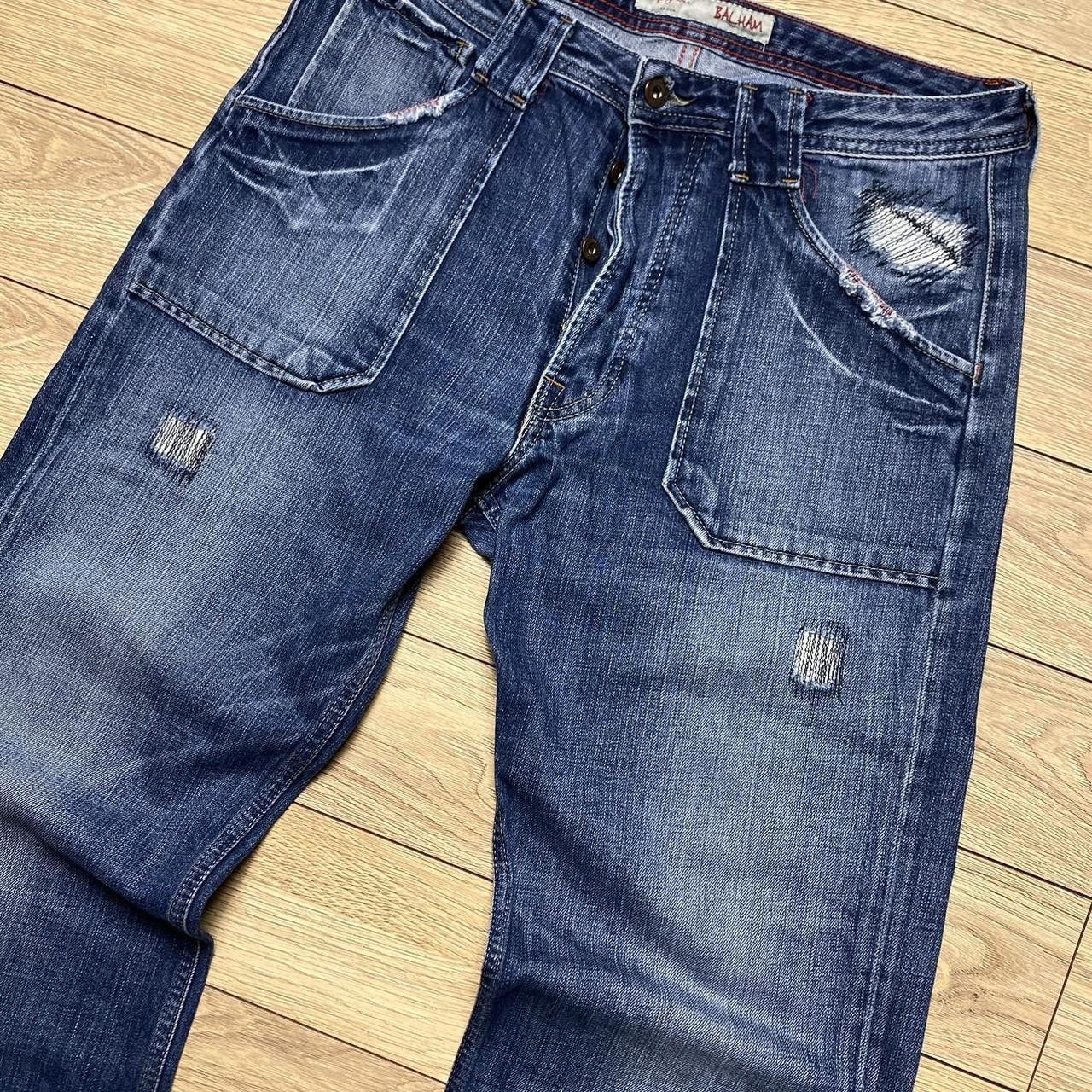 Pepe Jeans 00s Pepe Jeans Distressed Jeans Navy 34" Size US 34 / EU 50 - 2 Thumbnail
