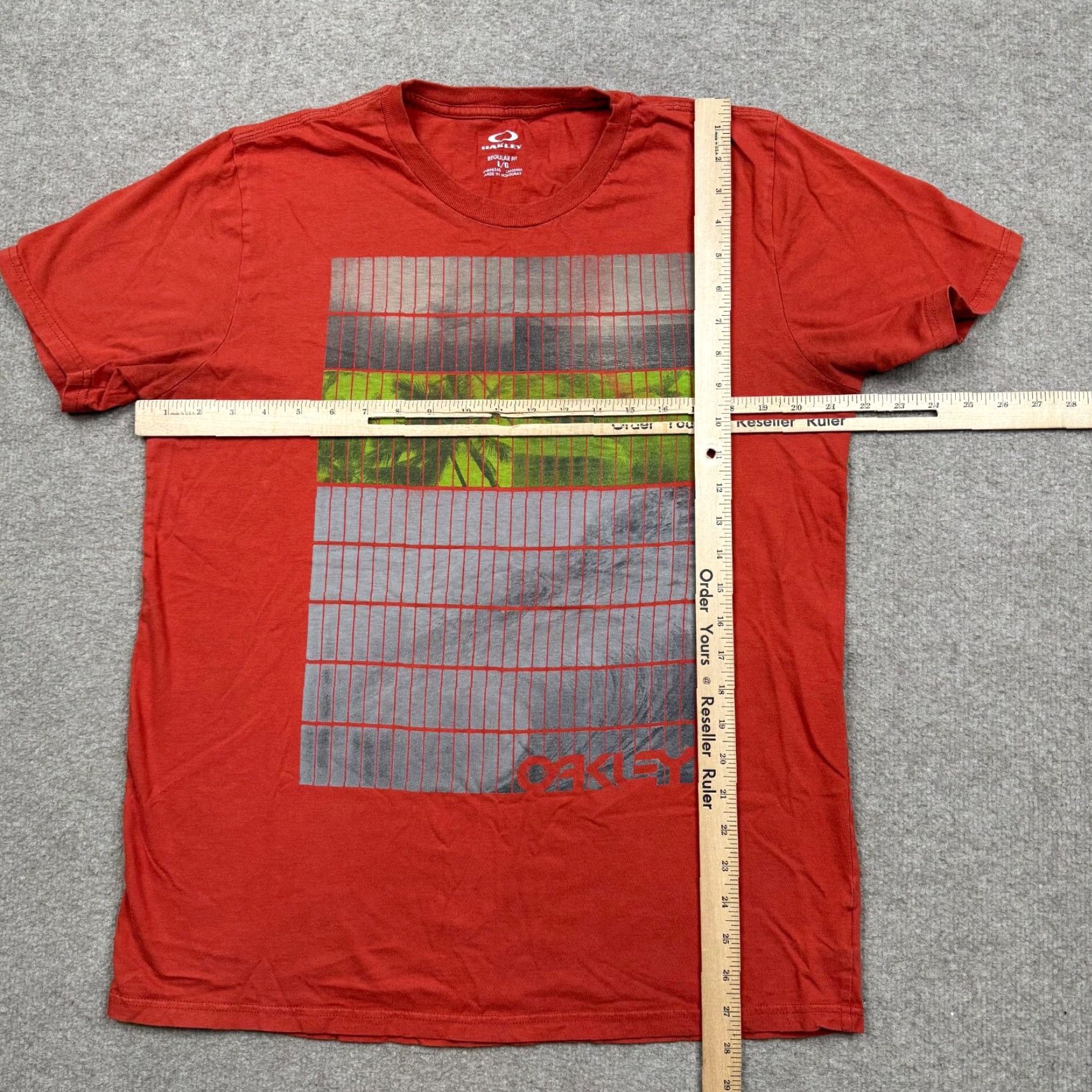 Oakley Oakley Shirt Mens Orange Small Short Sleeve Crew Neck Logo Casual Outdoor Adults T-Shirt Regular Cotton Knit All Seasons Mens Size US S / EU 44-46 / 1 - 5 Thumbnail