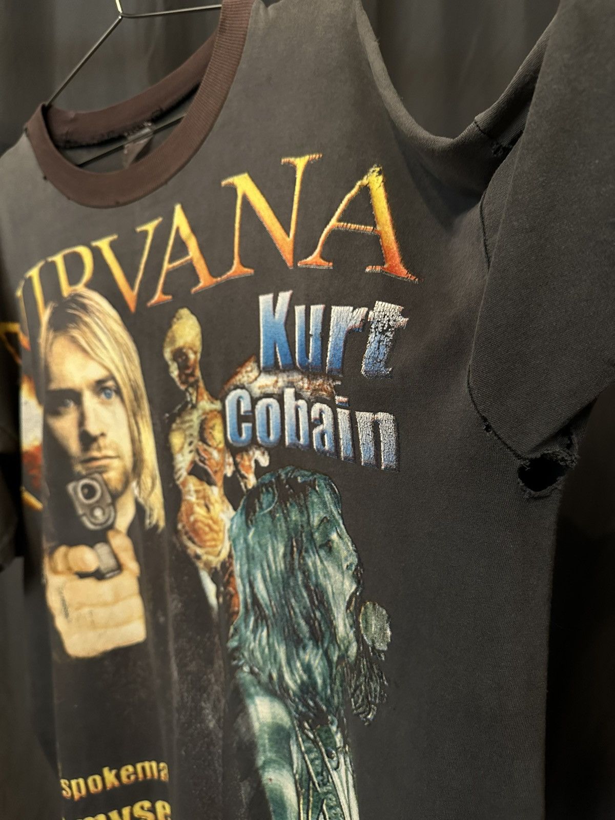 Vintage Vintage Nirvana Kurt Cobain T-Shirt Size US XL / EU 56 / 4 - 5 Thumbnail