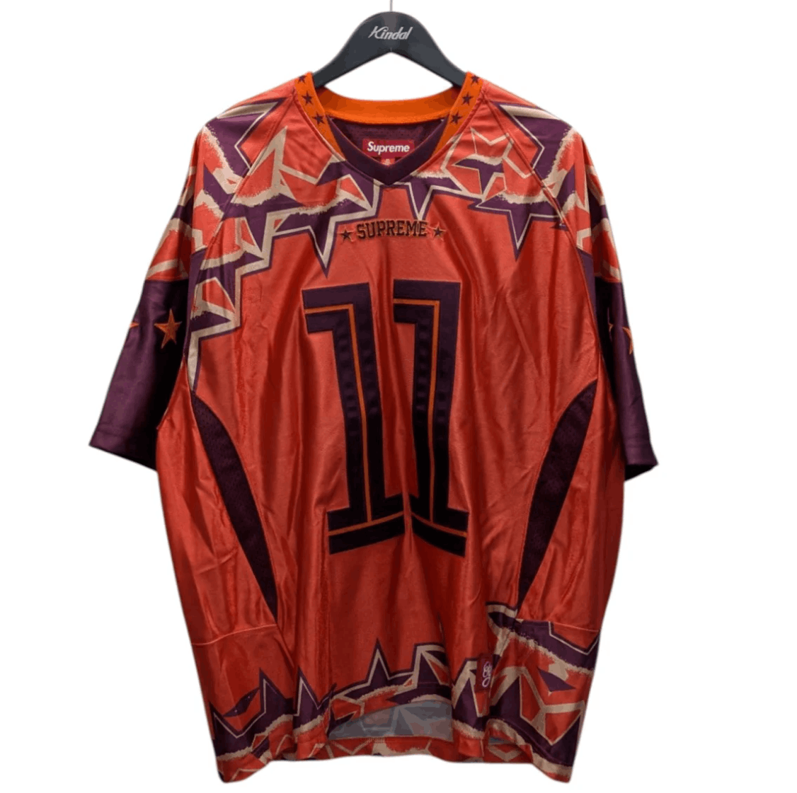 【Supreme】Stars Football Jersey★Orange★25SS★ Supreme Stars Football Jersey Black Royal Orange Gold