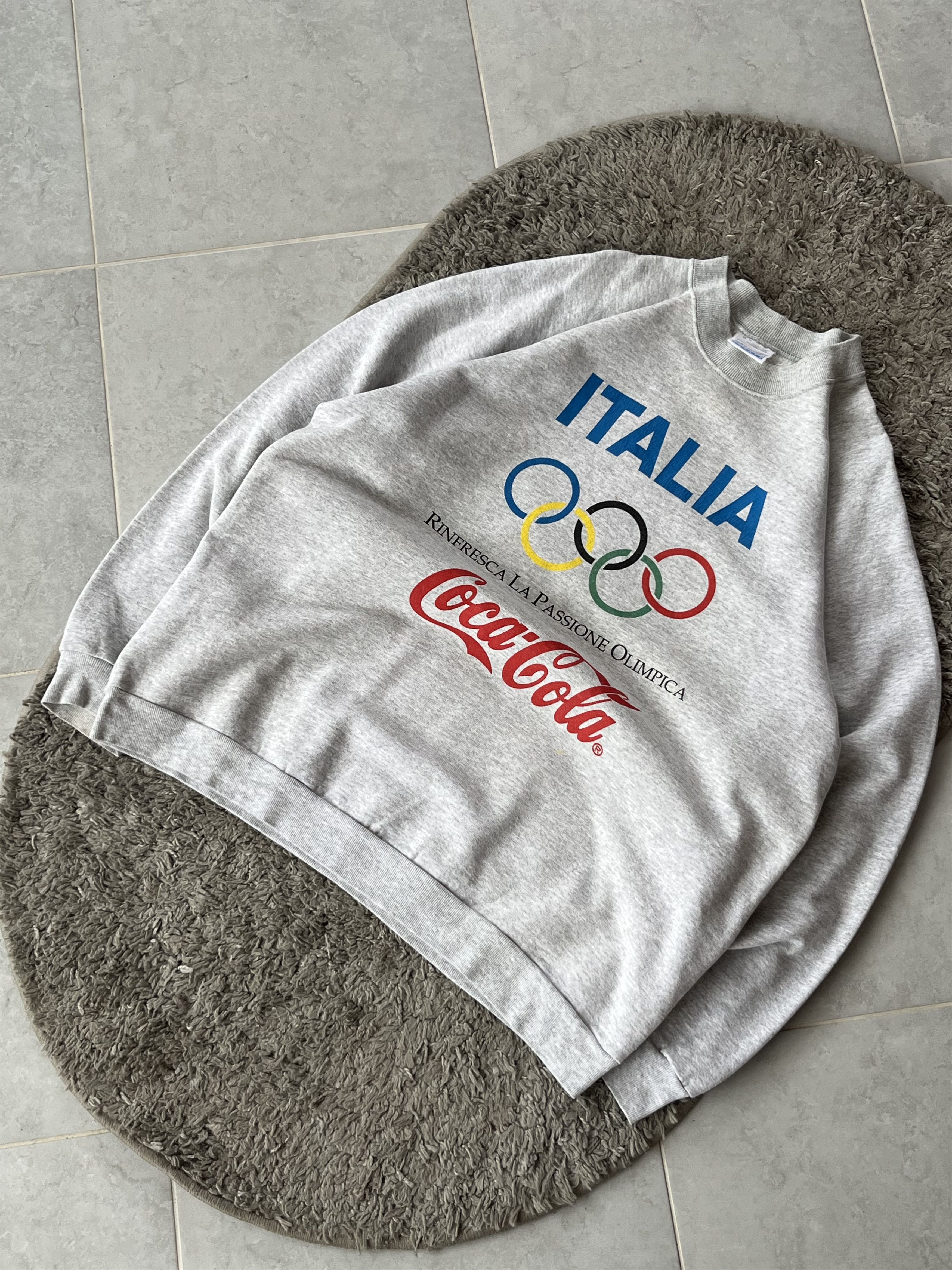 Coca Cola Vintage Sweatshirt Coca Cola Screen Stars ITALIA Olympic Size US L / EU 52-54 / 3 - 2 Thumbnail
