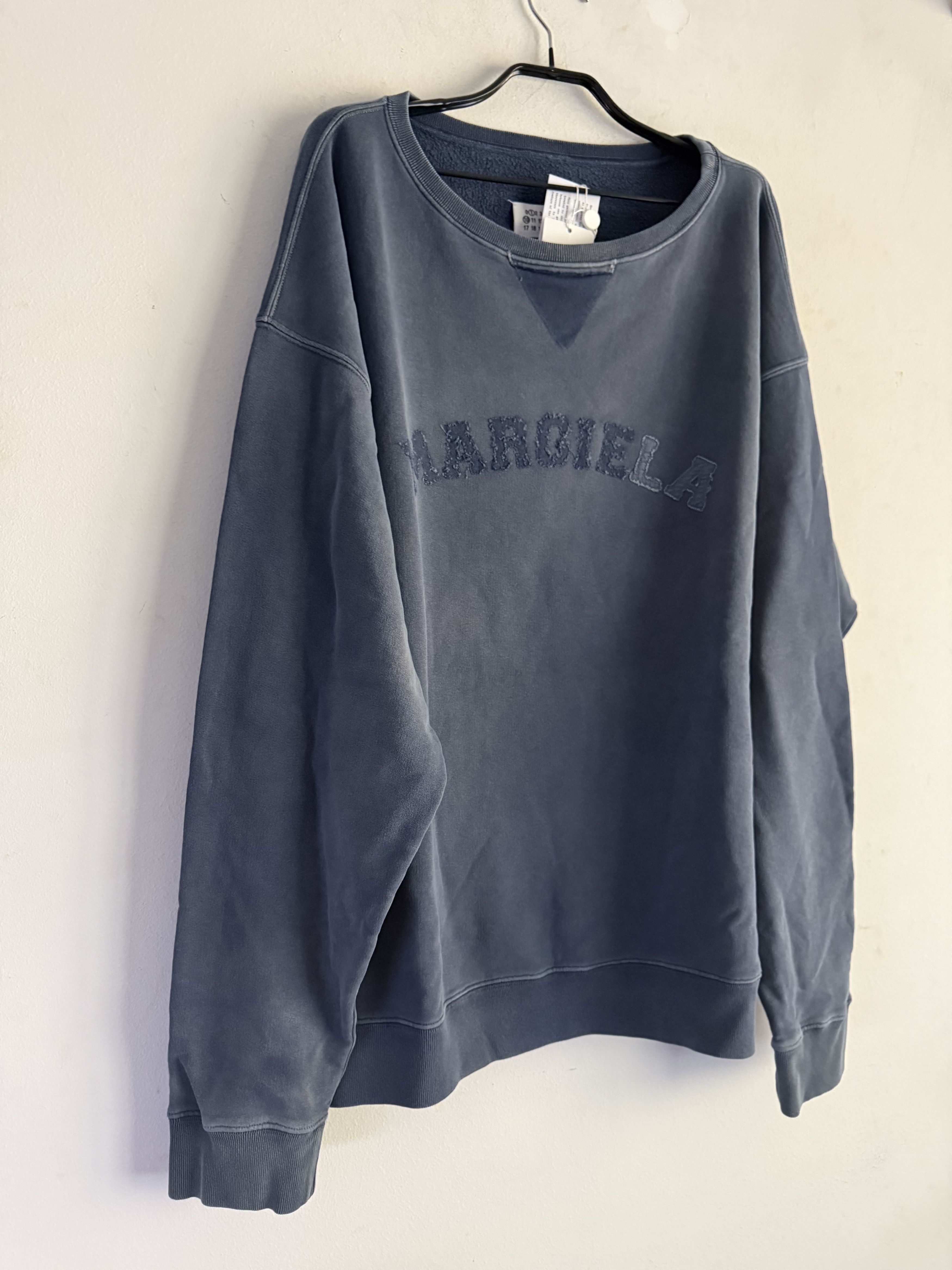 Maison Margiela Margiela Ss23 Distressed Logo Sweatshirt Size US L / EU 52-54 / 3 - 3 Thumbnail