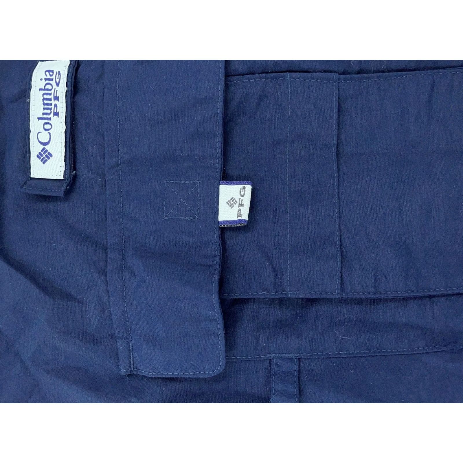 Vintage Columbia PFG Shirt Mens XL Blue Omni Shade Vented Fishing Collared Button Down Shirt Size US XL / EU 56 / 4 - 6 Thumbnail