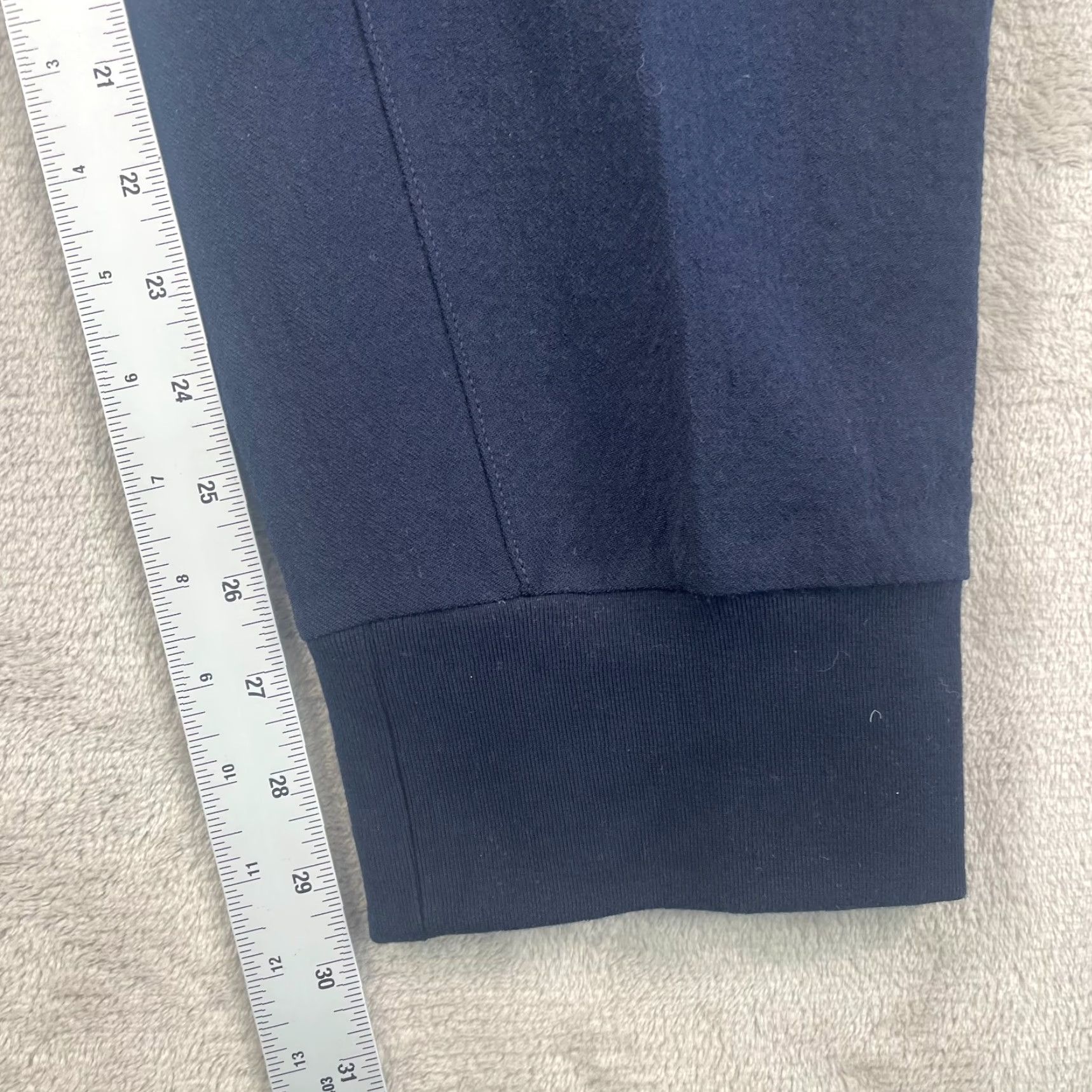 James Perse James Perse Jogger Pants Men XL 4 Navy Blue Wool Stretch Tapered Regular Casual Workwear Pockets Slash Pocket Front Flat Front Inseam 30 in Size US 36 / EU 52 - 5 Thumbnail