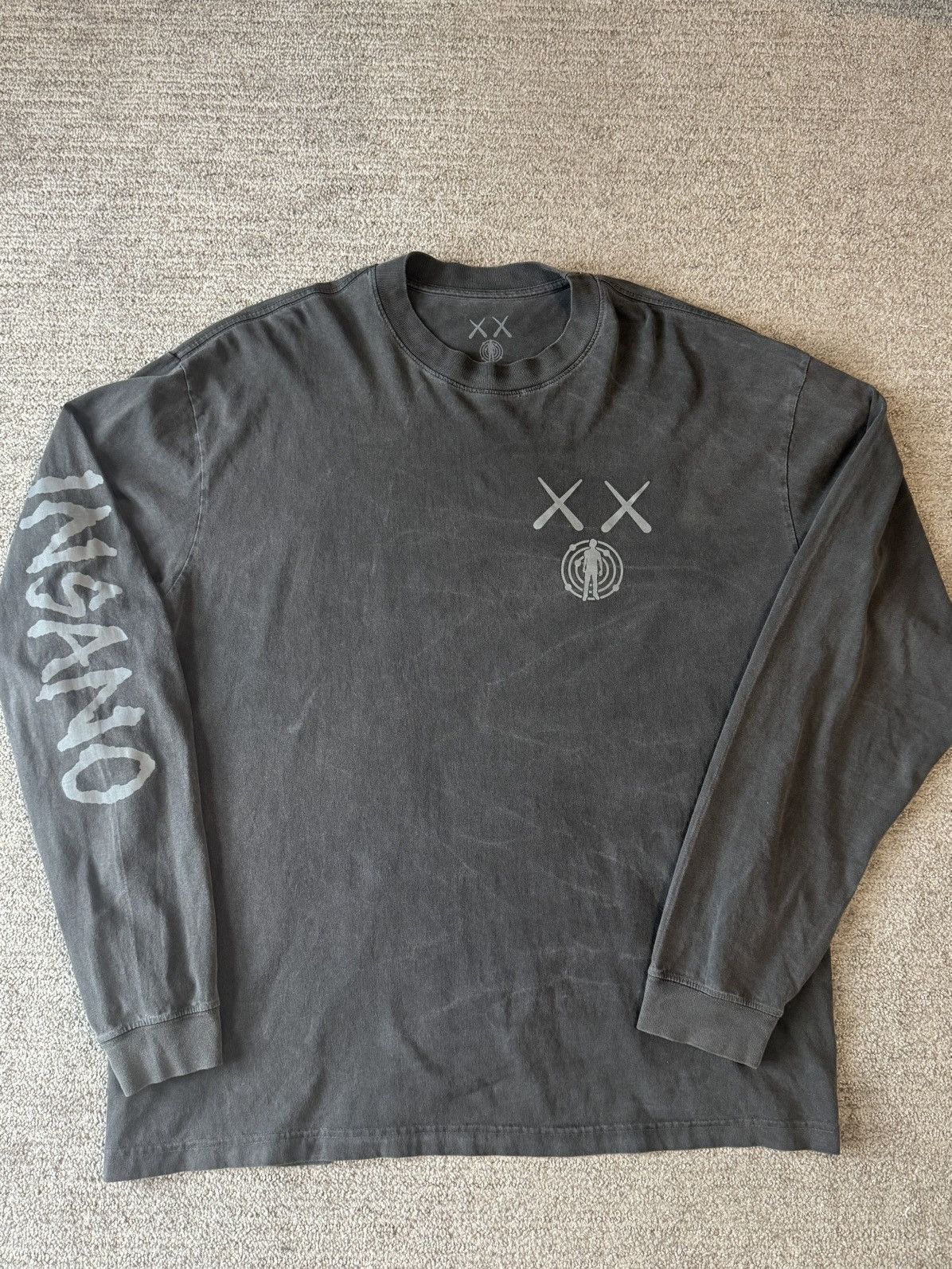 Kid Cudi x Kaws INSANO Longsleeve Tee