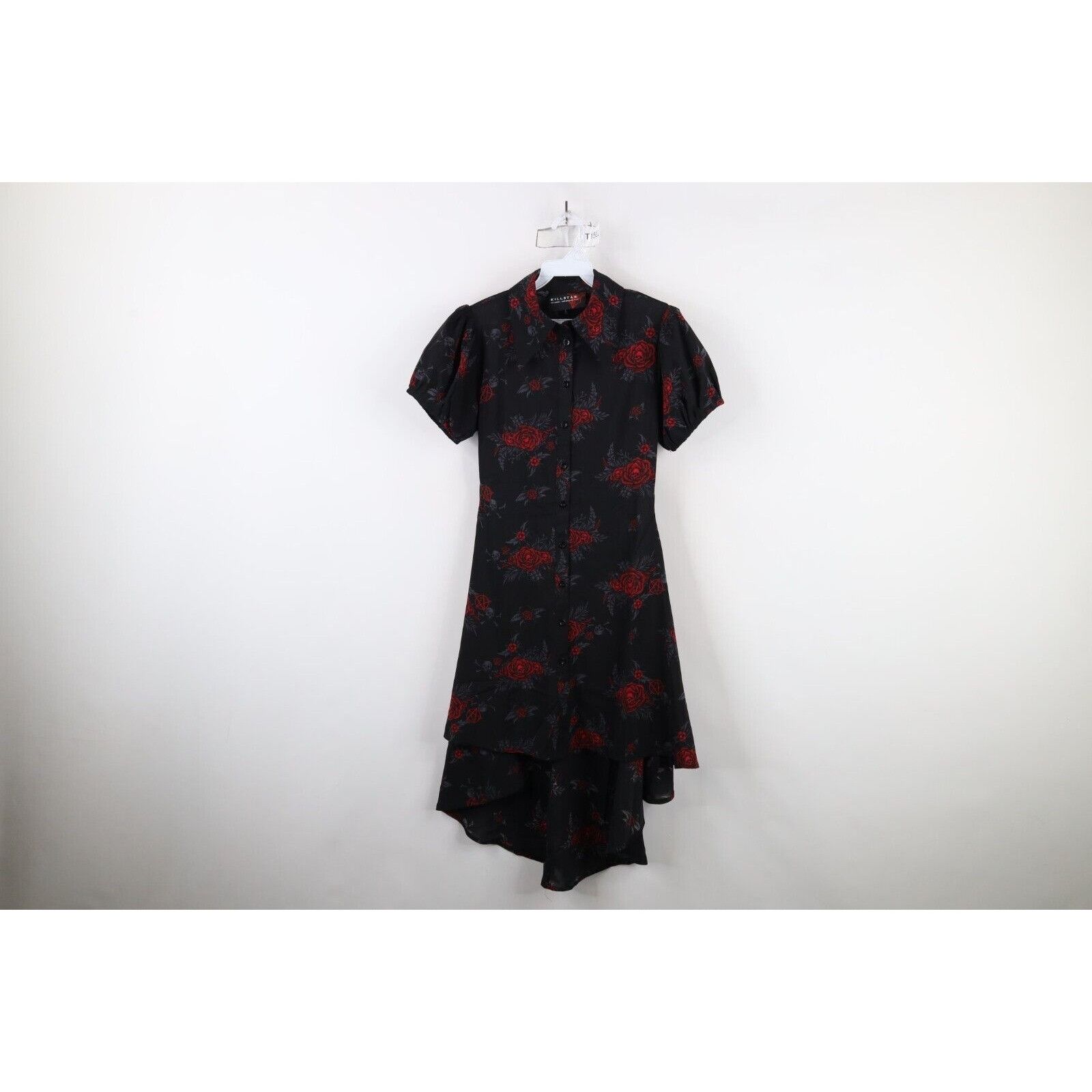 Vintage Vintage Y2K Goth Rockabilly Skull Rose Pentagram Dress Size XS / US 0-2 / IT 36-38 - 1 Thumbnail