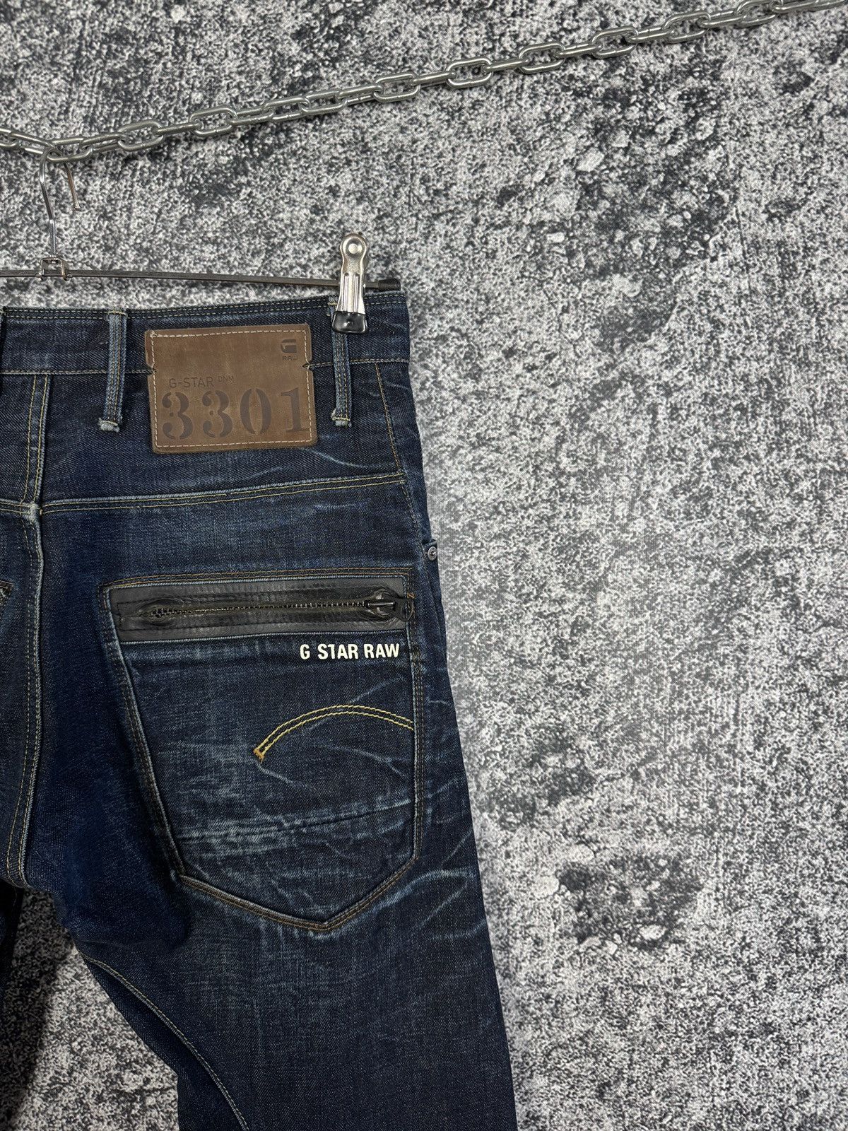 G-Star G-Star RAW 3D Denim Riley Loose Tapered Distressed Jeans Size US 30 / EU 46 - 13 Thumbnail